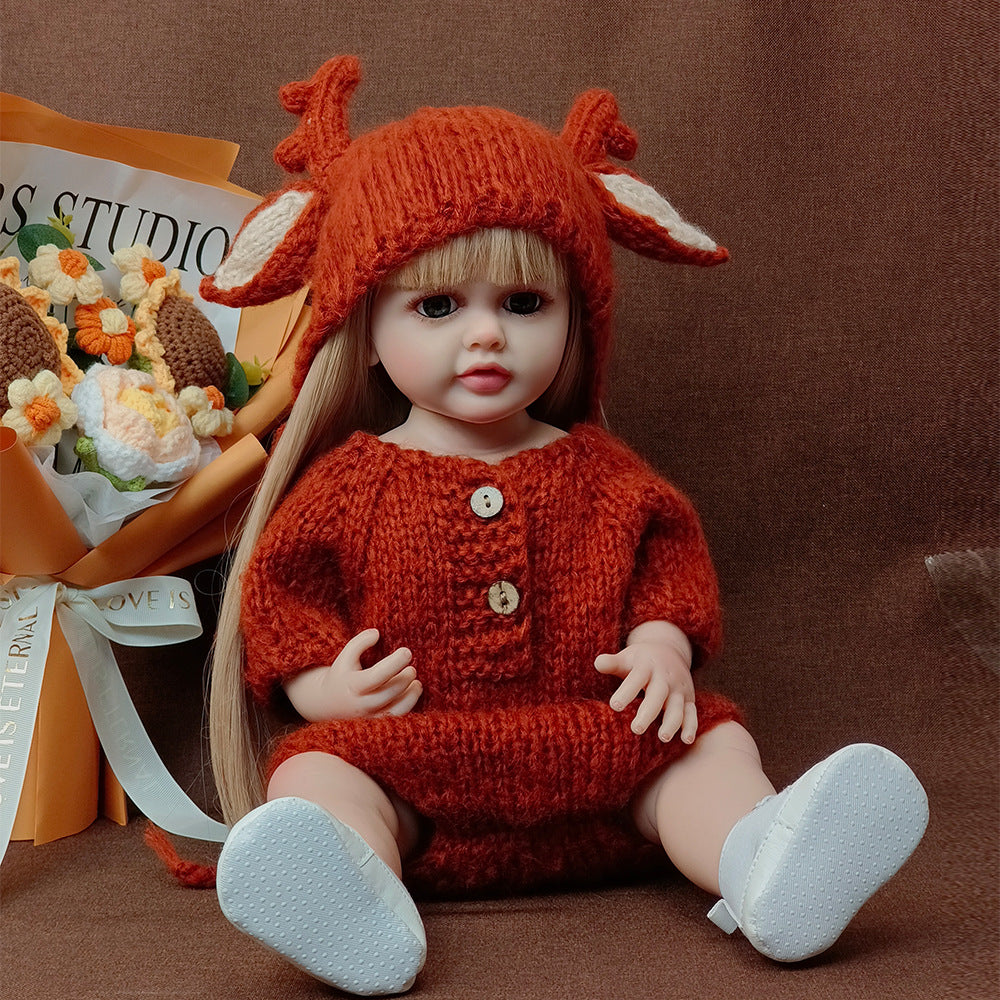 22 Inch with Full Vinyl Sound‑Sensor Reborn Doll, Engaging Companion Play Toy, Perfect Present for Kids & Adult Collectors on Special Days