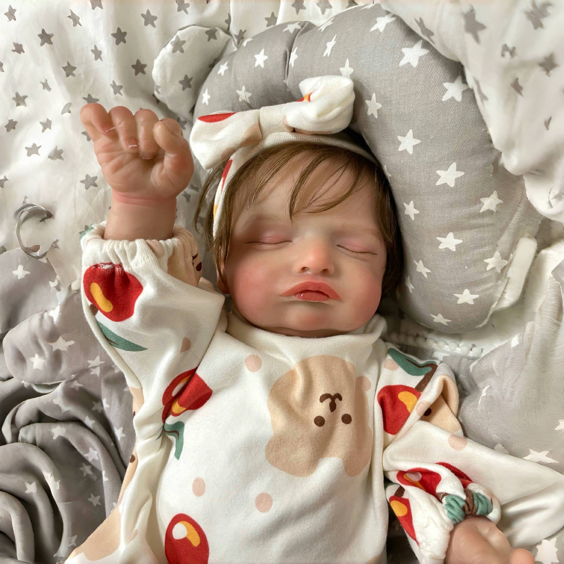 19inch Handmade Reborn Dolls with Cloth Body Realistic Children Play Toy for Little Girls