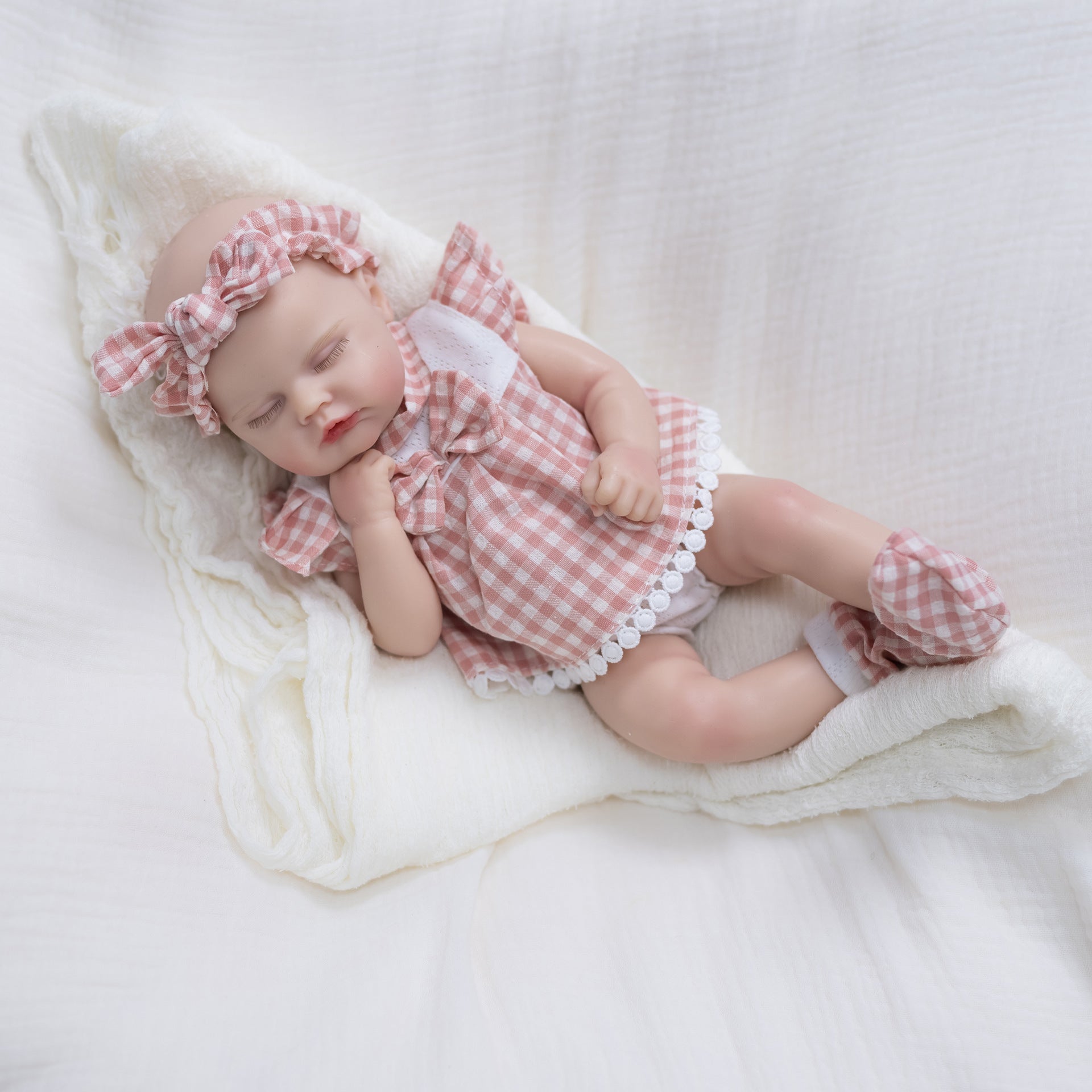 12 Inch with Full Silicone Lifelike Reborn Doll, Supports Pretend‑Play & Home Display, Flexible Gift Option for Holiday Seasons and Birthday Parties