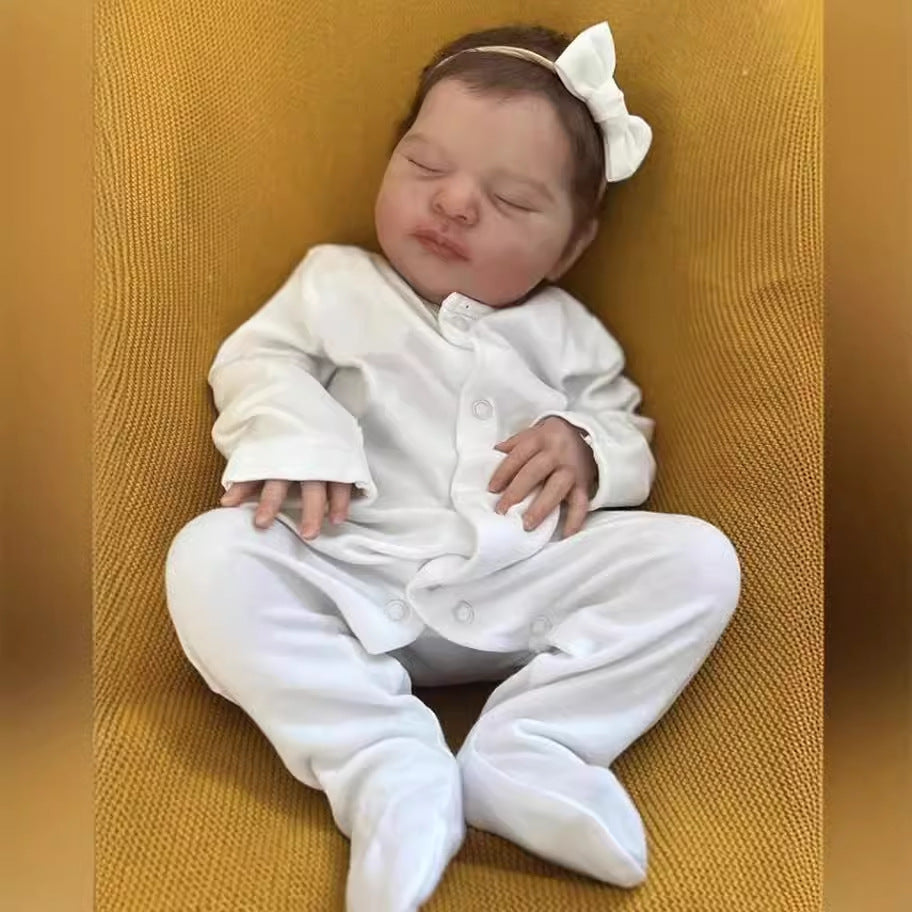 20inch Reborn Dolls with Cloth Body Touch Soft Newborn Baby Dolls Toys for Girls