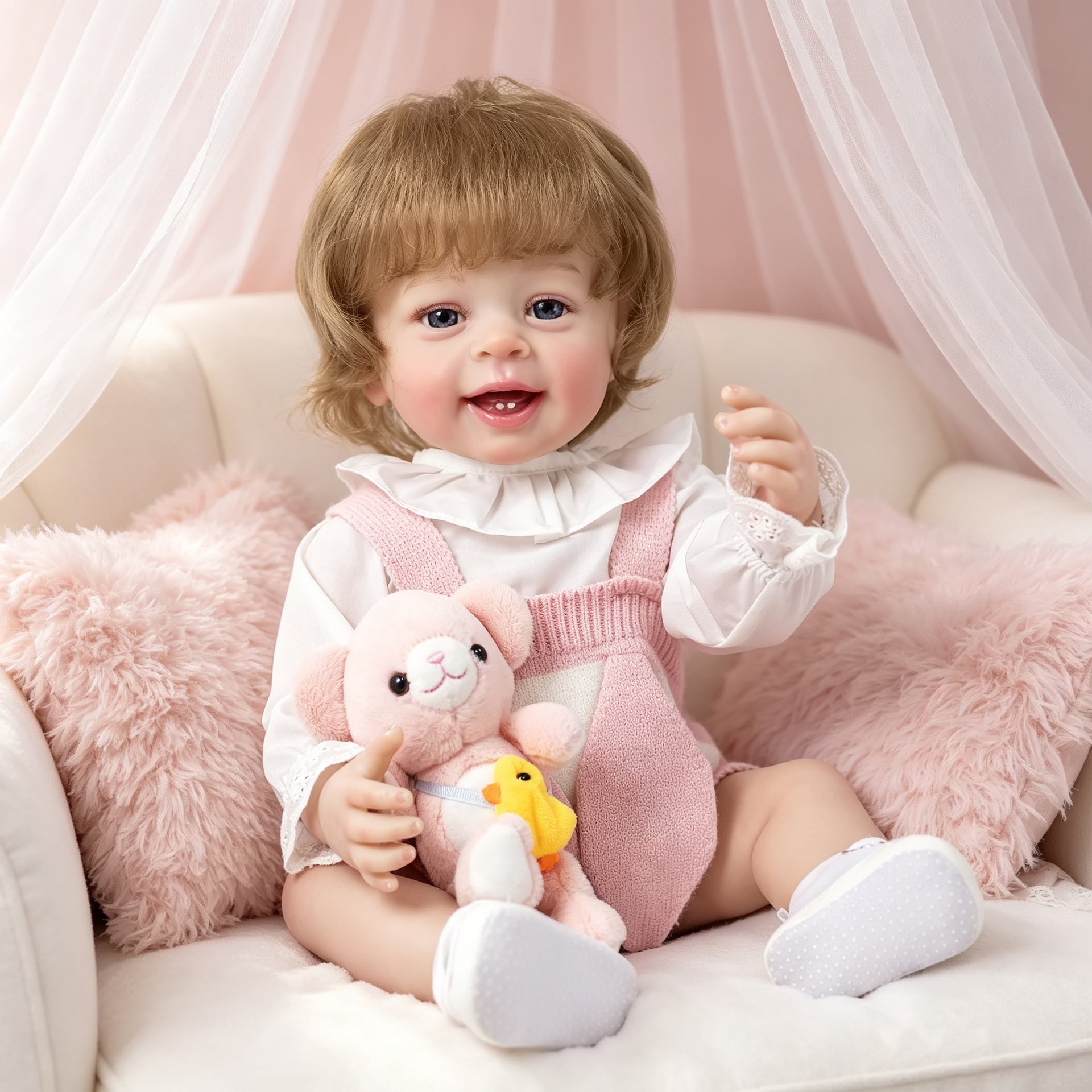 22 Inch with Full Vinyl Lifelike Reborn Doll, Heartfelt Companion Item, Go‑to Gift Choice for Holiday Seasons and Birthdays