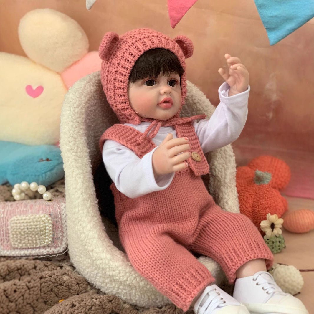 22 Inch with Full Vinyl Sound‑Sensor Reborn Doll, Interactive Companion Toy for Kids & Adults, Gift Choice for Birthdays & Holidays