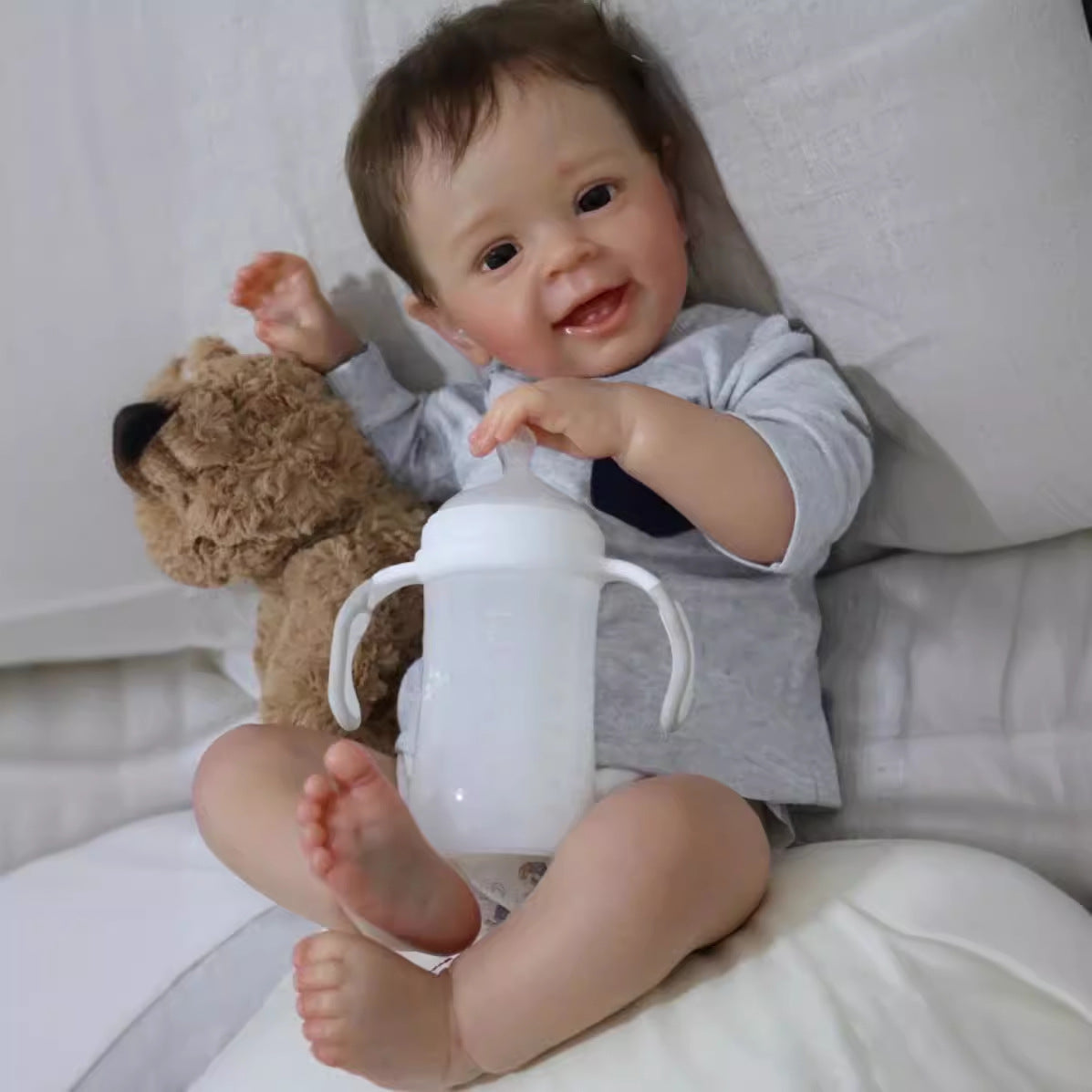 23Inch Realistic Reborn Baby Dolls with Cloth Body Doll Newborn Doll for Gift