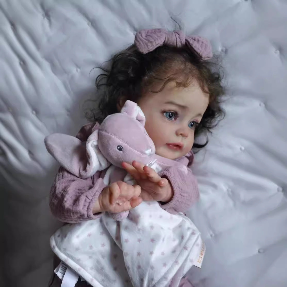 24inch Reborn Dolls with Cloth Body Lifelike Doll Women Girl Gift