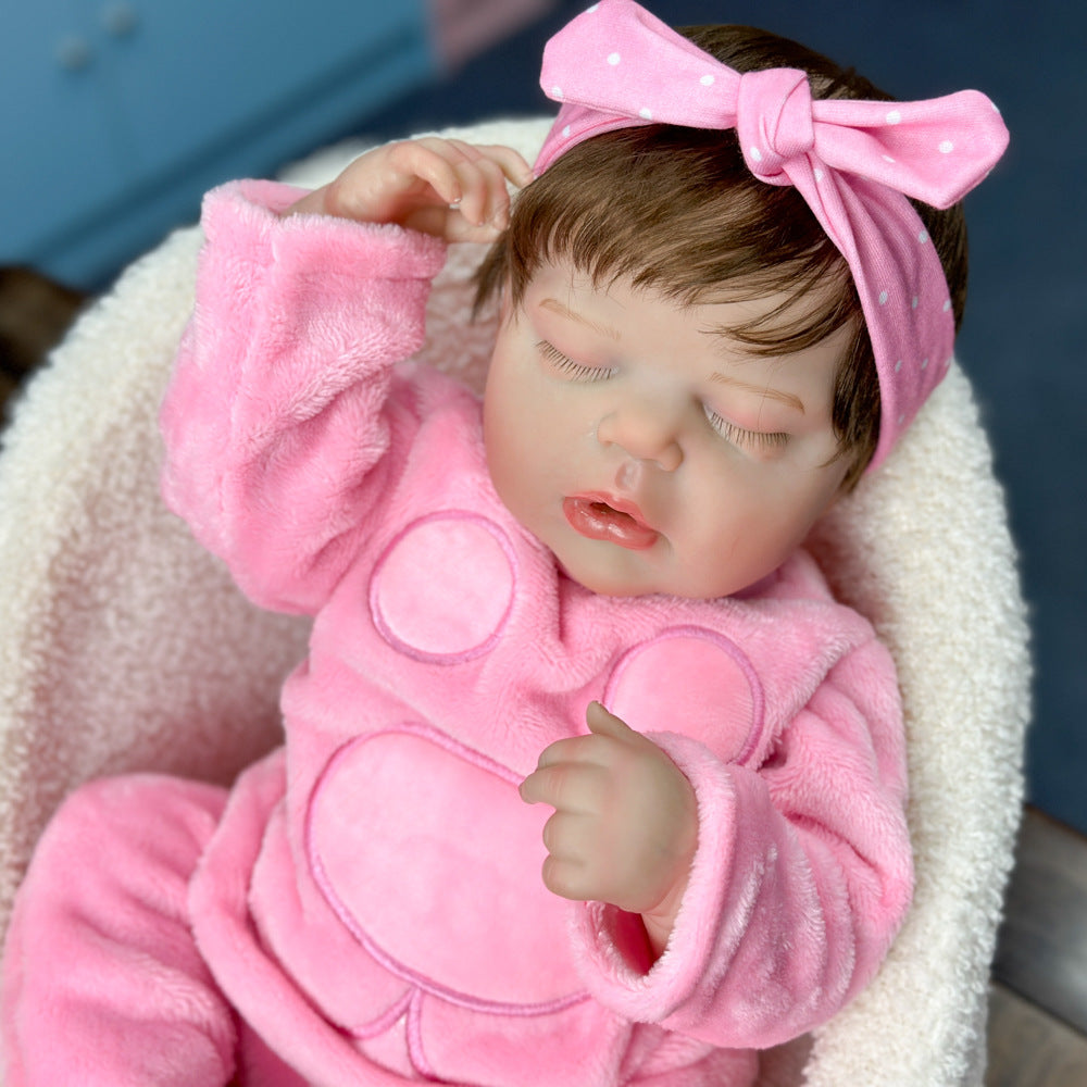 20in Full Vinyl Sleeping Baby Doll, Sweet Companion Toy, Lovely Present for Every Age