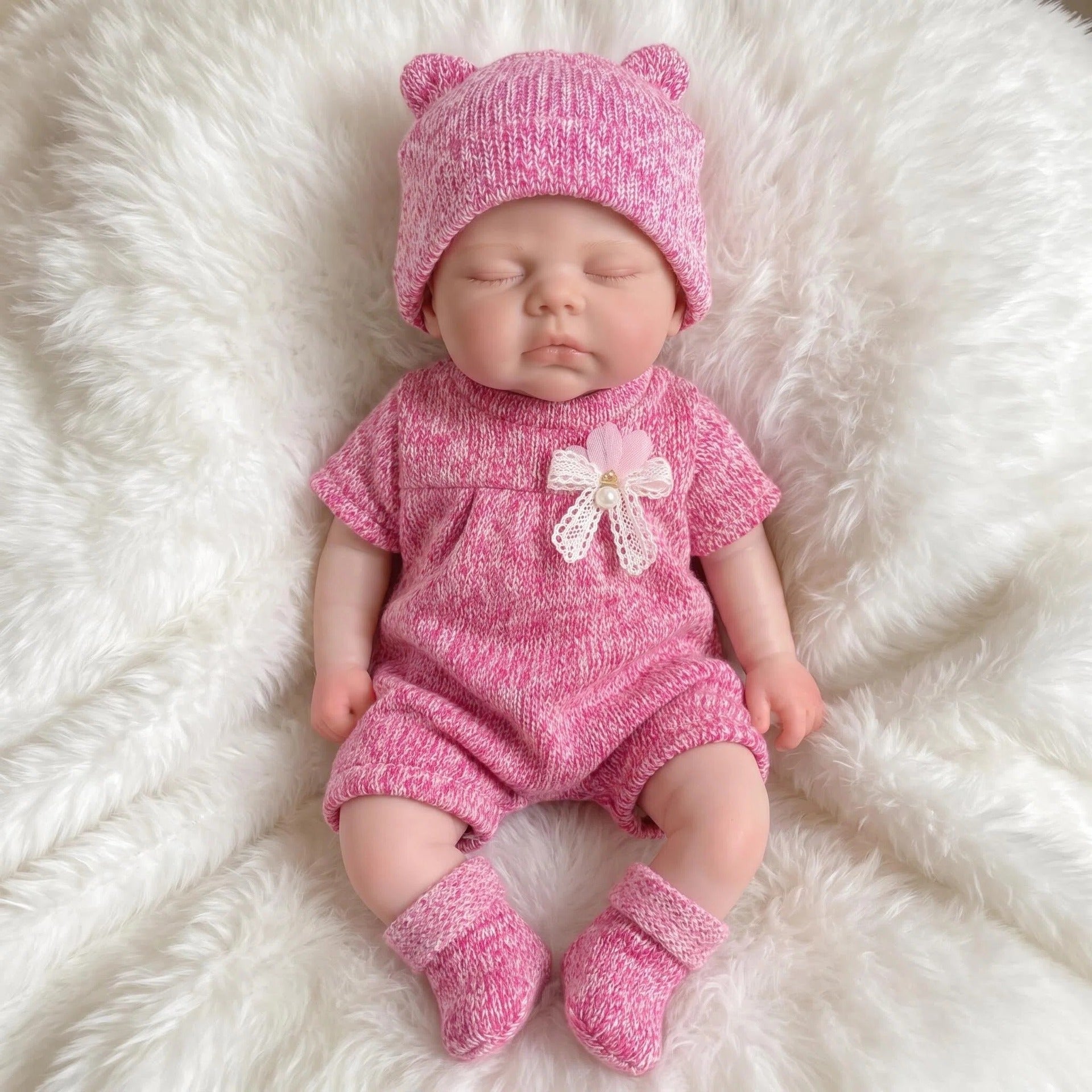 13‑Inch Full Silicone Sleeping Doll with Pacifier, Lovely Surprise for Birthdays and Holiday Gift‑Giving