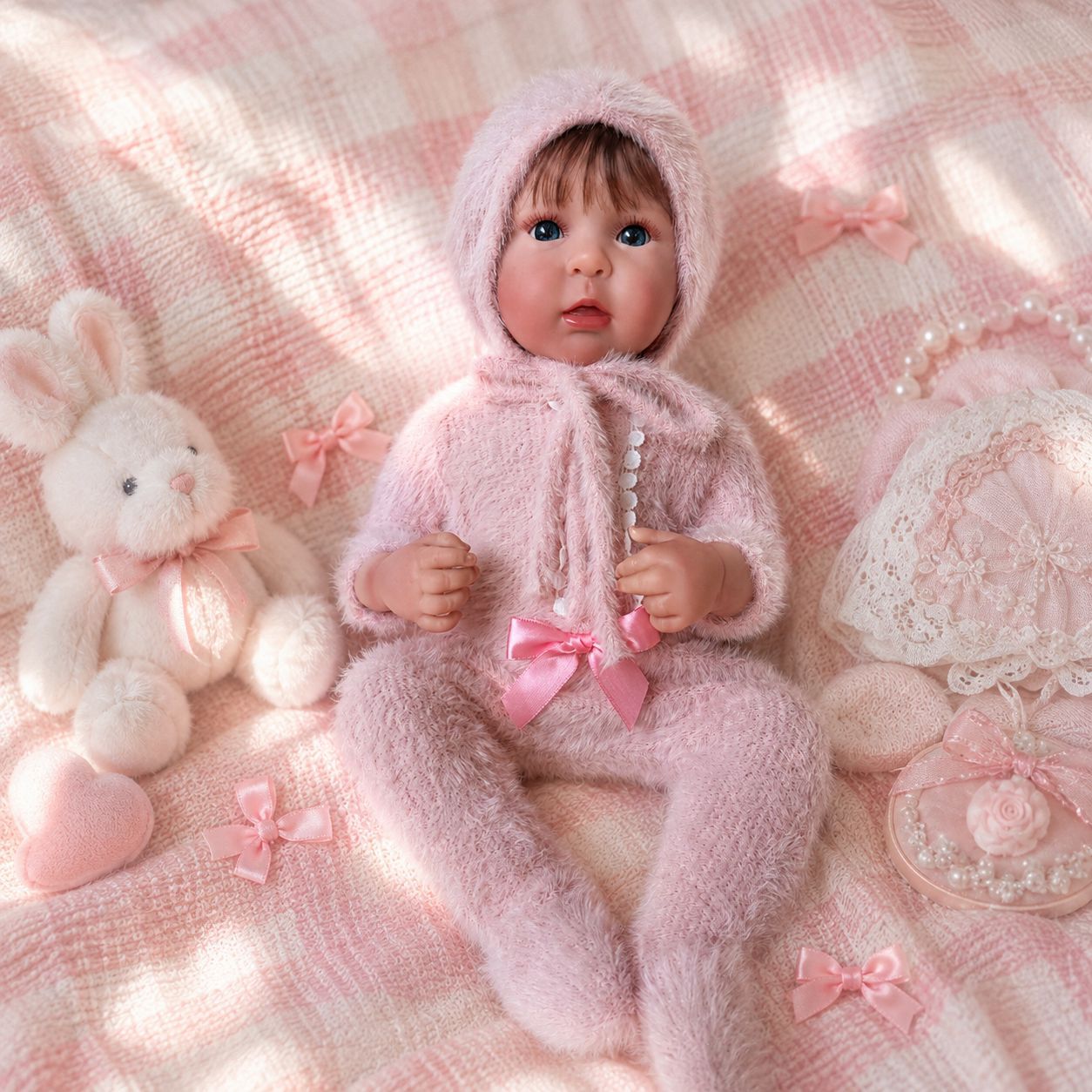 20 Inch Full‑Body Vinyl Realistic Baby Doll, Sweet Delicate Look, Great Keepsake for Kids and Adult Doll Collectors
