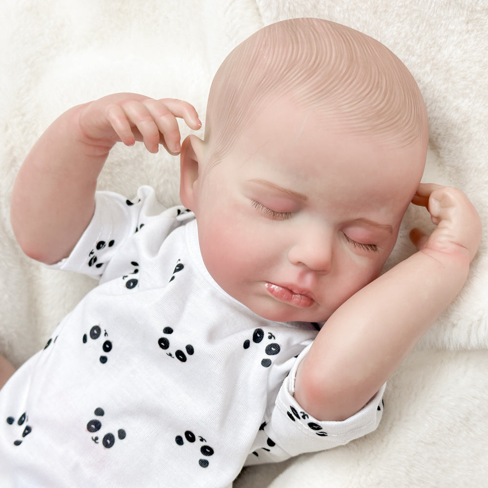 Surprise Your Loved One: 20 Inch Full Vinyl Reborn Sleeping Doll, Authentic Newborn Companion Toy for Birthday