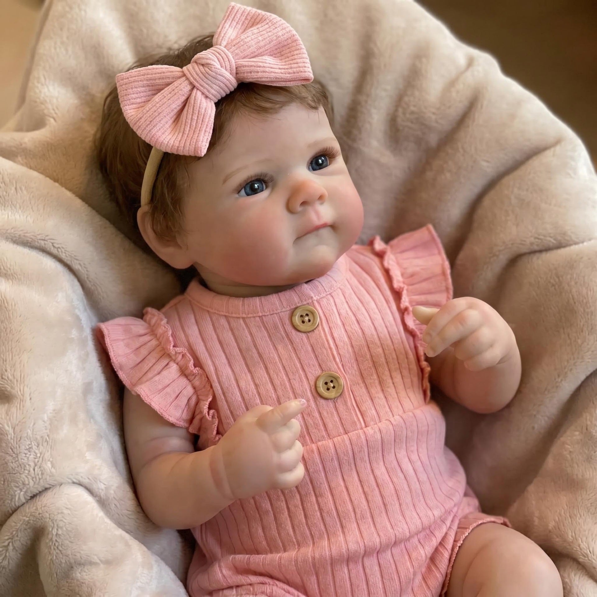 18 inch with full vinyl reborn doll pairs well with holiday gift boxes, perfect for surprising daughters, granddaughters or doll lovers on birthdays and major western holidays