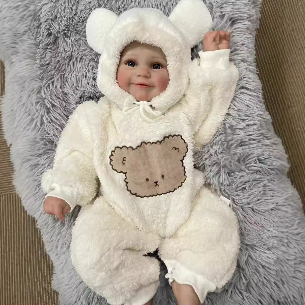 24inch Reborn Dolls with Cloth Body Touch Soft painted hair,  Newborn Baby Dolls Toys for Girls Reborn Dolls