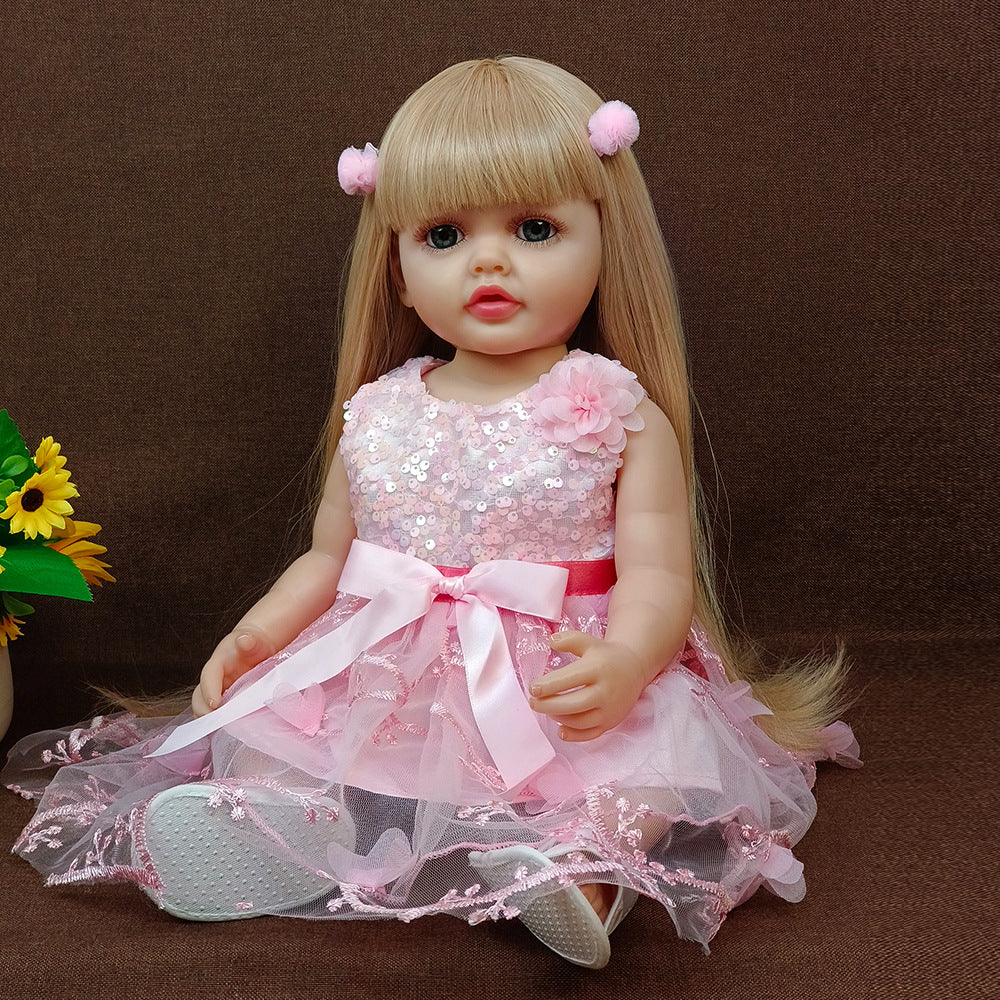 22 Inch with Full Vinyl Sound‑Sensor Reborn Doll, Engaging Companion Play Toy, Perfect Present for Kids & Adult Collectors on Special Days