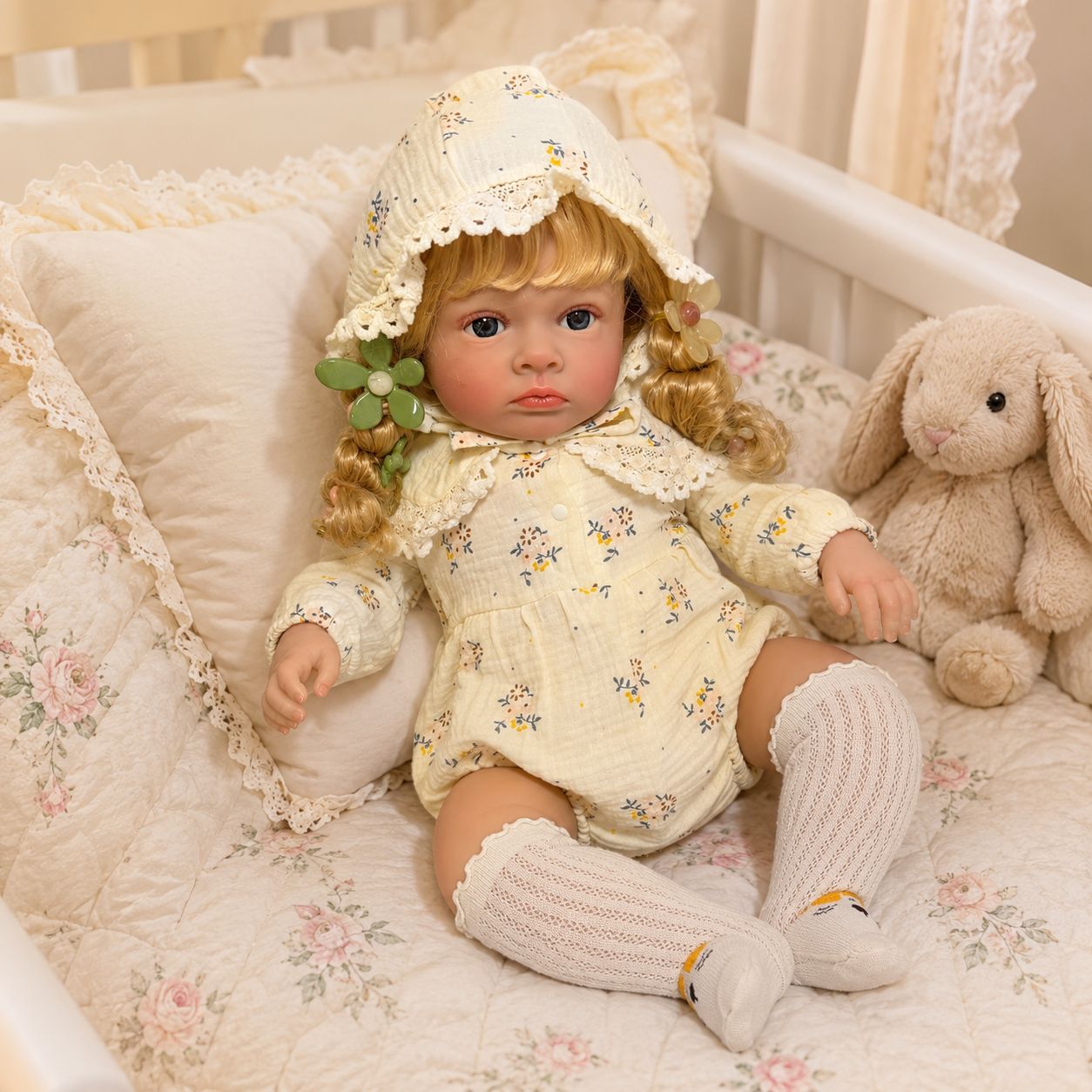 Real‑Looking 24 Inch with Cloth Body Doll, Warm Playmate for Kids & Adult Doll Lovers for Special Gift‑Giving Moments