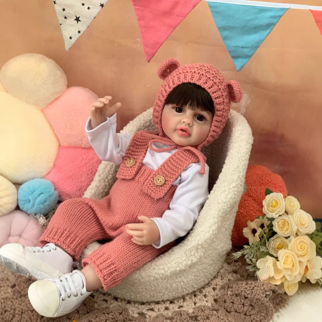 22 Inch with Full Vinyl Sound‑Sensor Reborn Doll, Interactive Companion Toy for Kids & Adults, Gift Choice for Birthdays & Holidays