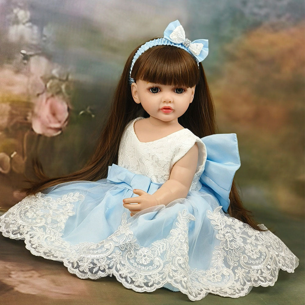 22 Inch with Full Vinyl Sound‑Sensor Reborn Doll, Engaging Companion Play Toy, Perfect Present for Kids & Adult Collectors on Special Days