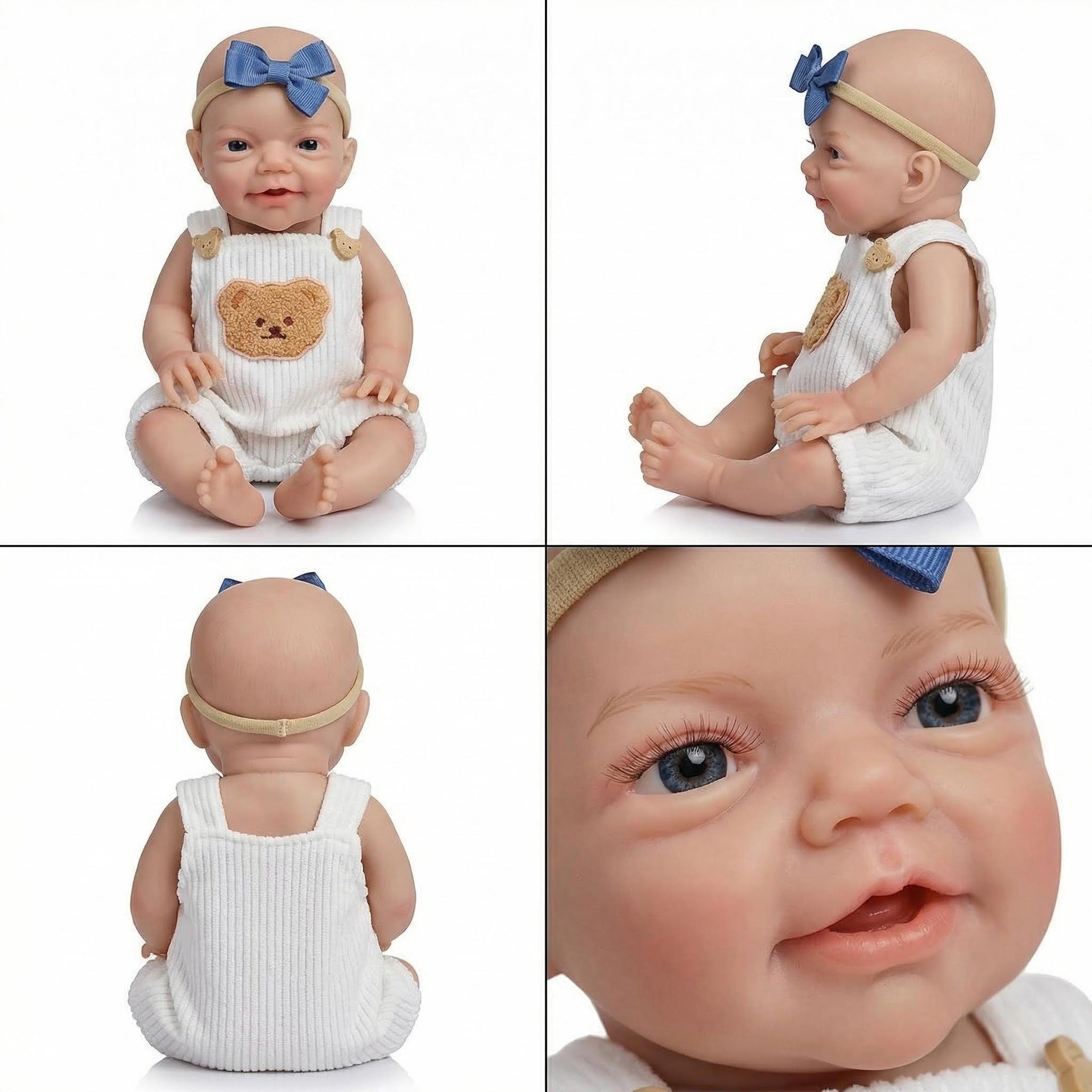 12 inch yellow teddy bear Charlie solid silicone reborn doll