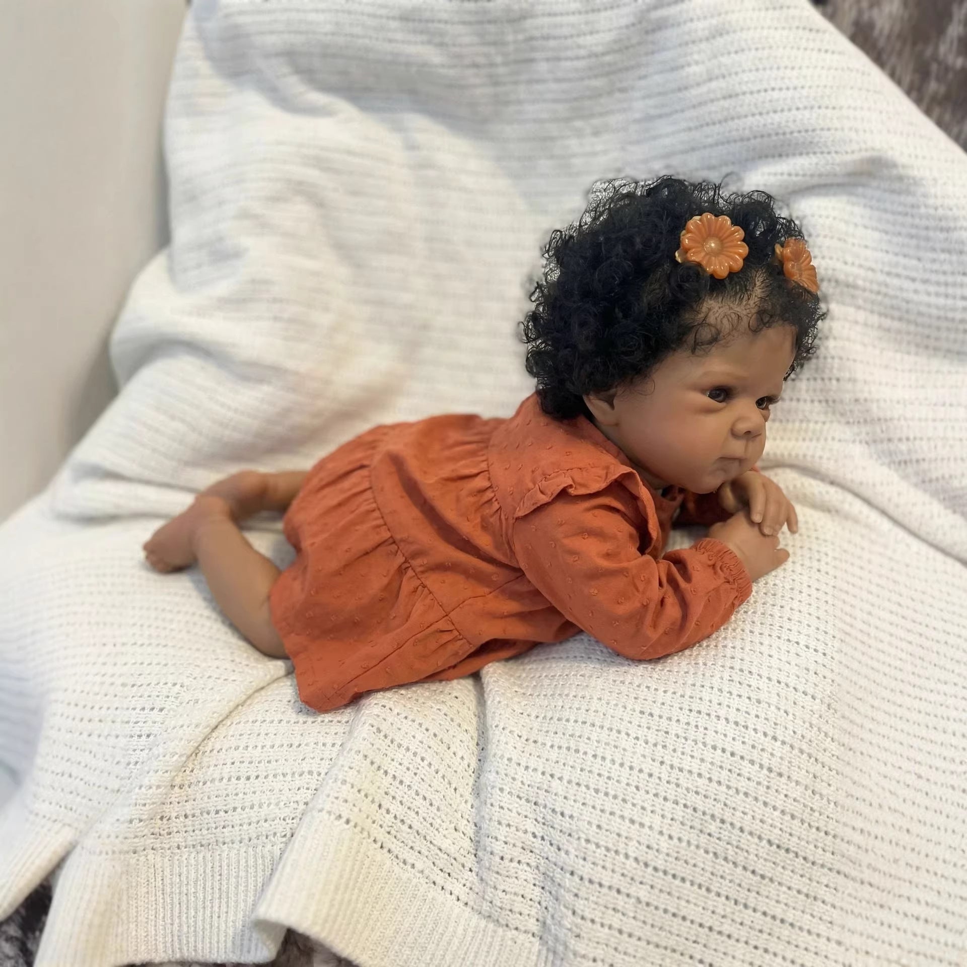 18 Inch Knitted Bettie Full Vinyl Reborn Doll