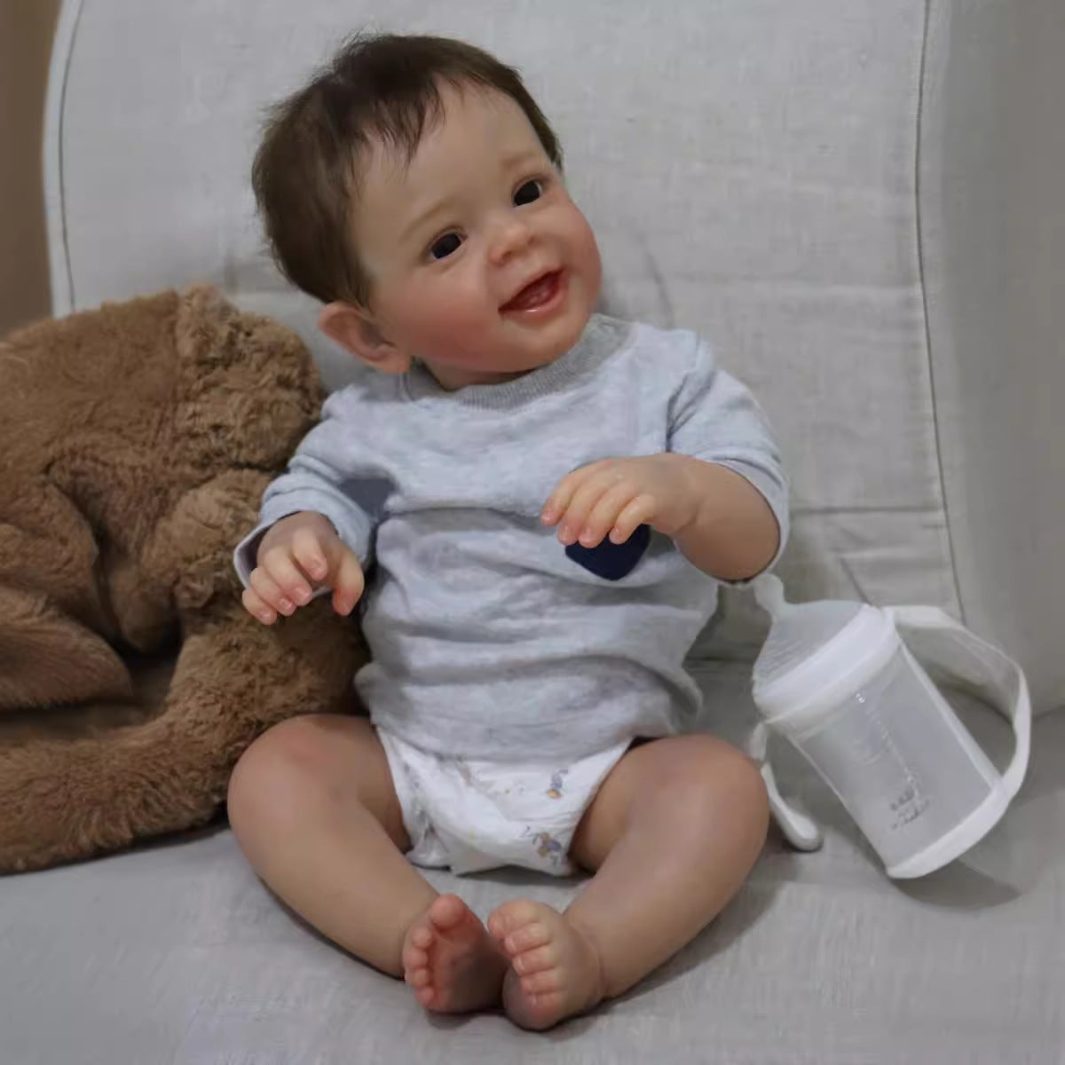 23Inch Realistic Reborn Baby Dolls with Cloth Body Doll Newborn Doll for Gift
