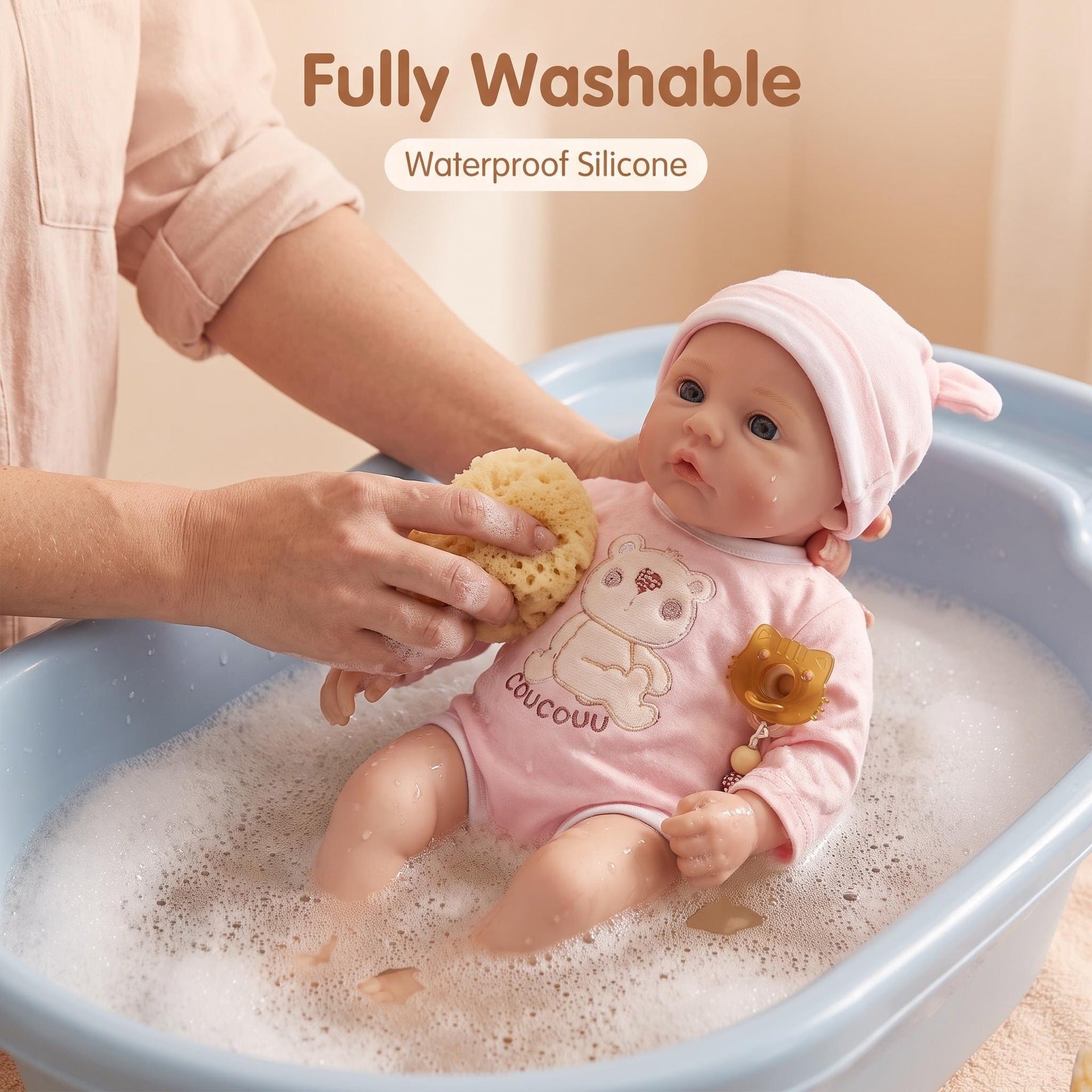Gift‑ready 16‑Inch Full Silicone Reborn Doll, Nice option for holiday and birthday gift inspiration