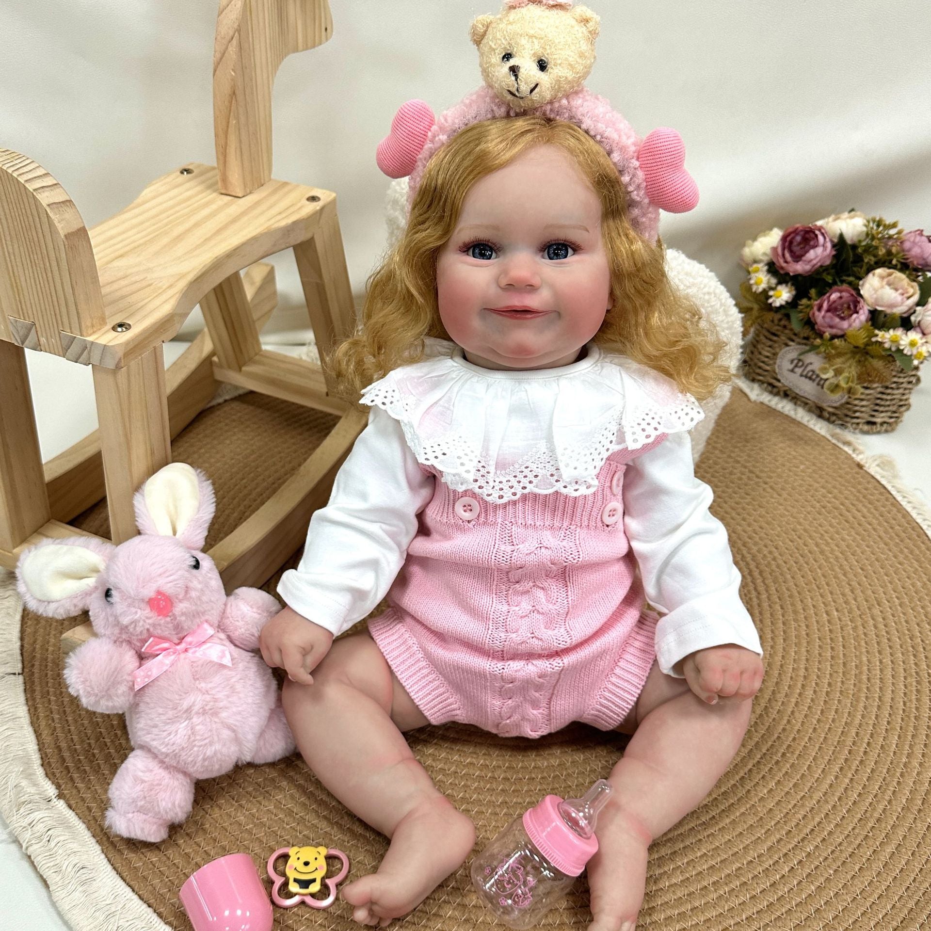 24inch Reborn baby Dolls with Cloth Body Baby Realistic Newborn Baby Doll Play Toy for Girls Children