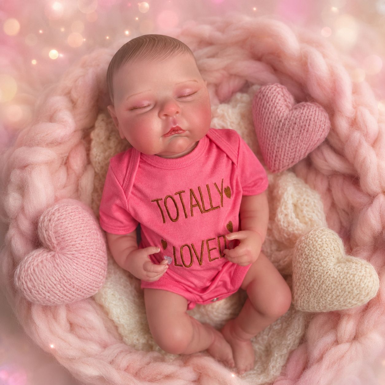 20 Inch Full Vinyl Realistic Sleeping Doll, Delicate Baby‑Like Details, Ideal Keepsake for Kids and Adult Doll Collectors