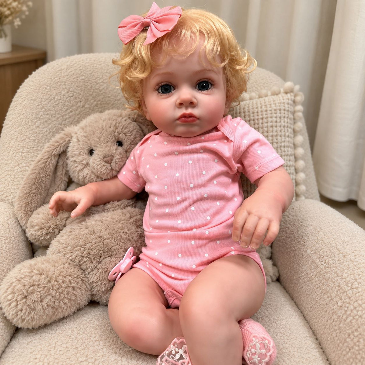 24 inch with Cloth Body reborn doll hot selling simulation baby gifts for kids