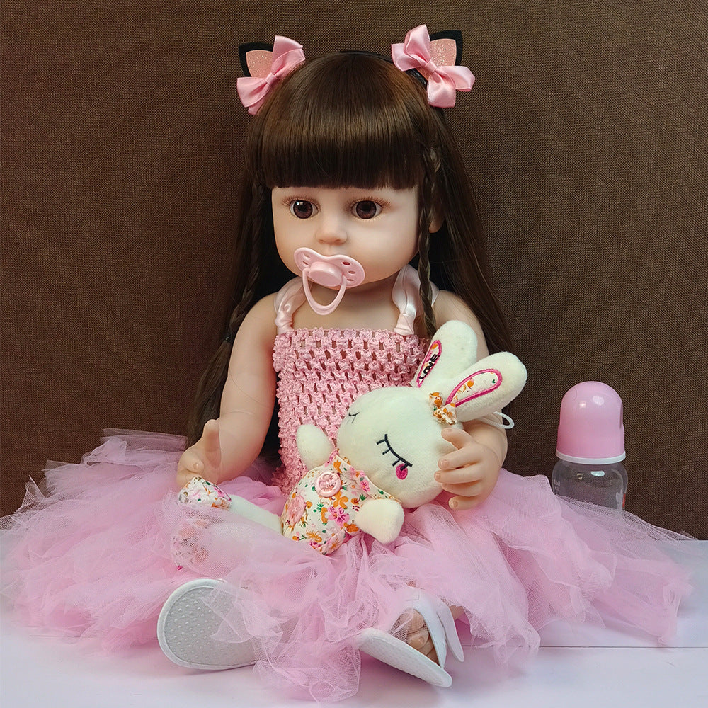 22 Inch with Full Vinyl Sound‑Sensor Reborn Doll, Engaging Companion Play Toy, Perfect Present for Kids & Adult Collectors on Special Days