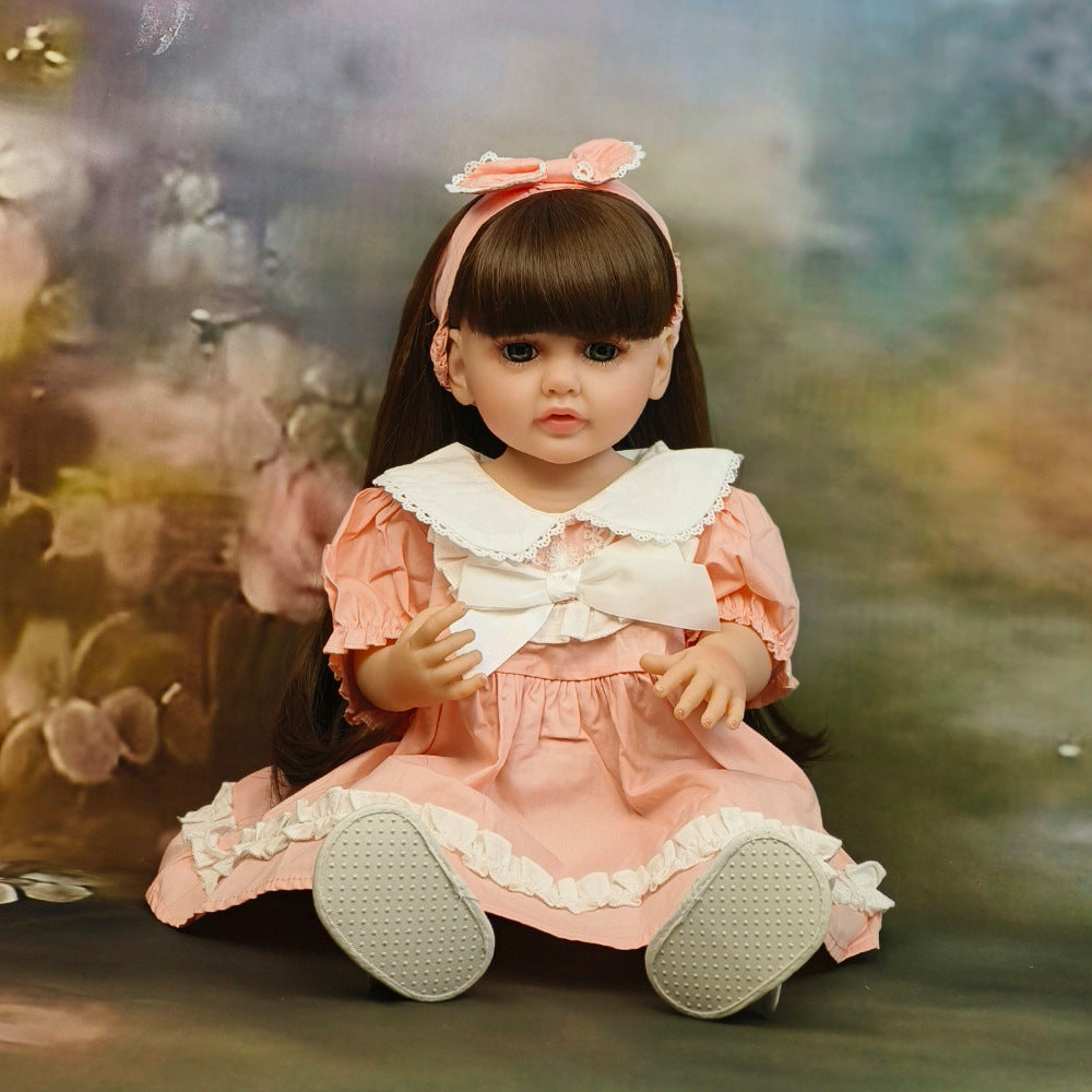 22 Inch with Full Vinyl Sound‑Sensor Reborn Doll, Engaging Companion Play Toy, Perfect Present for Kids & Adult Collectors on Special Days