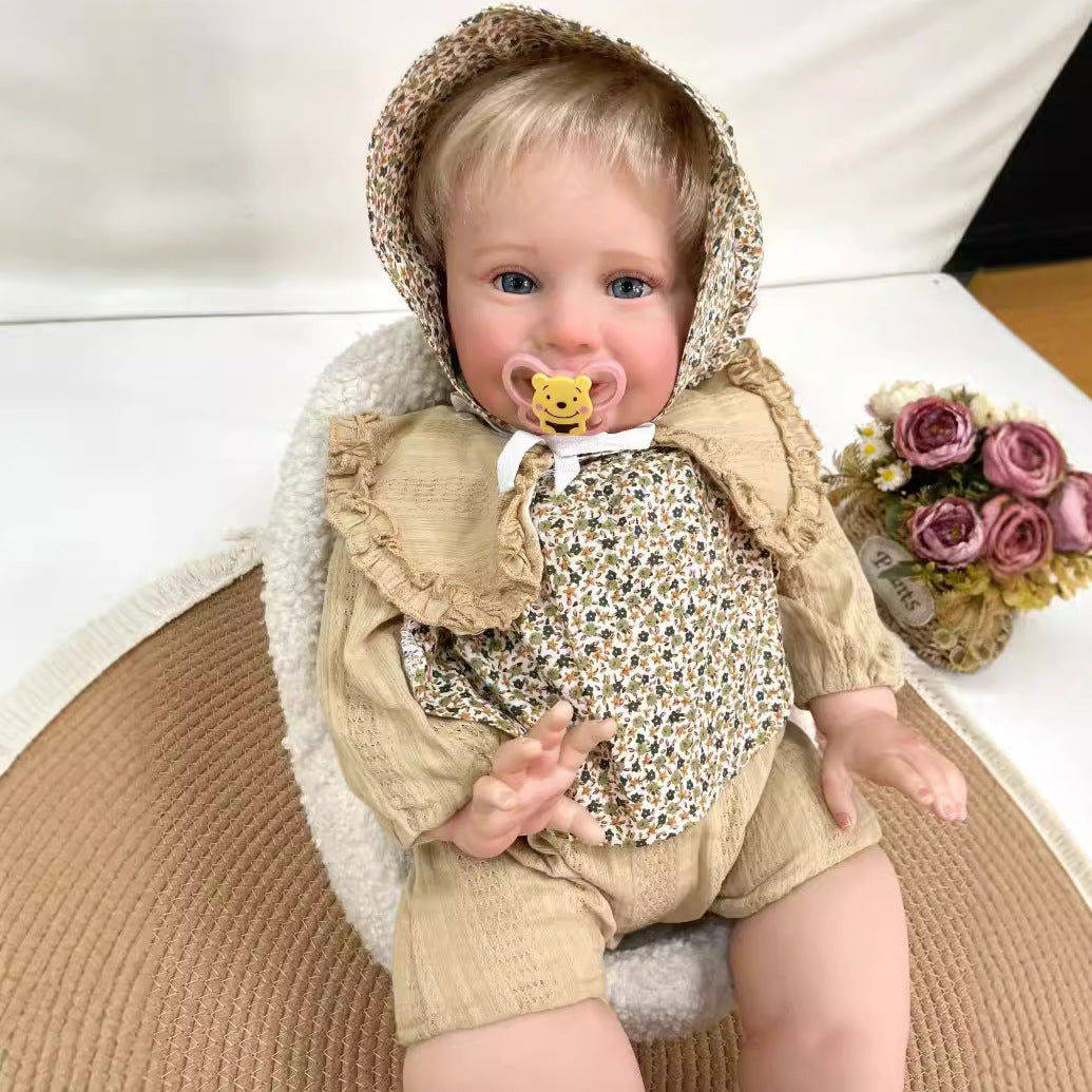 26Inches Handmade Lifelike Reborn Doll Cloth Body 3D Skin Realistic Newborn Baby Play Toy Gift for Girls & Doll Collectors