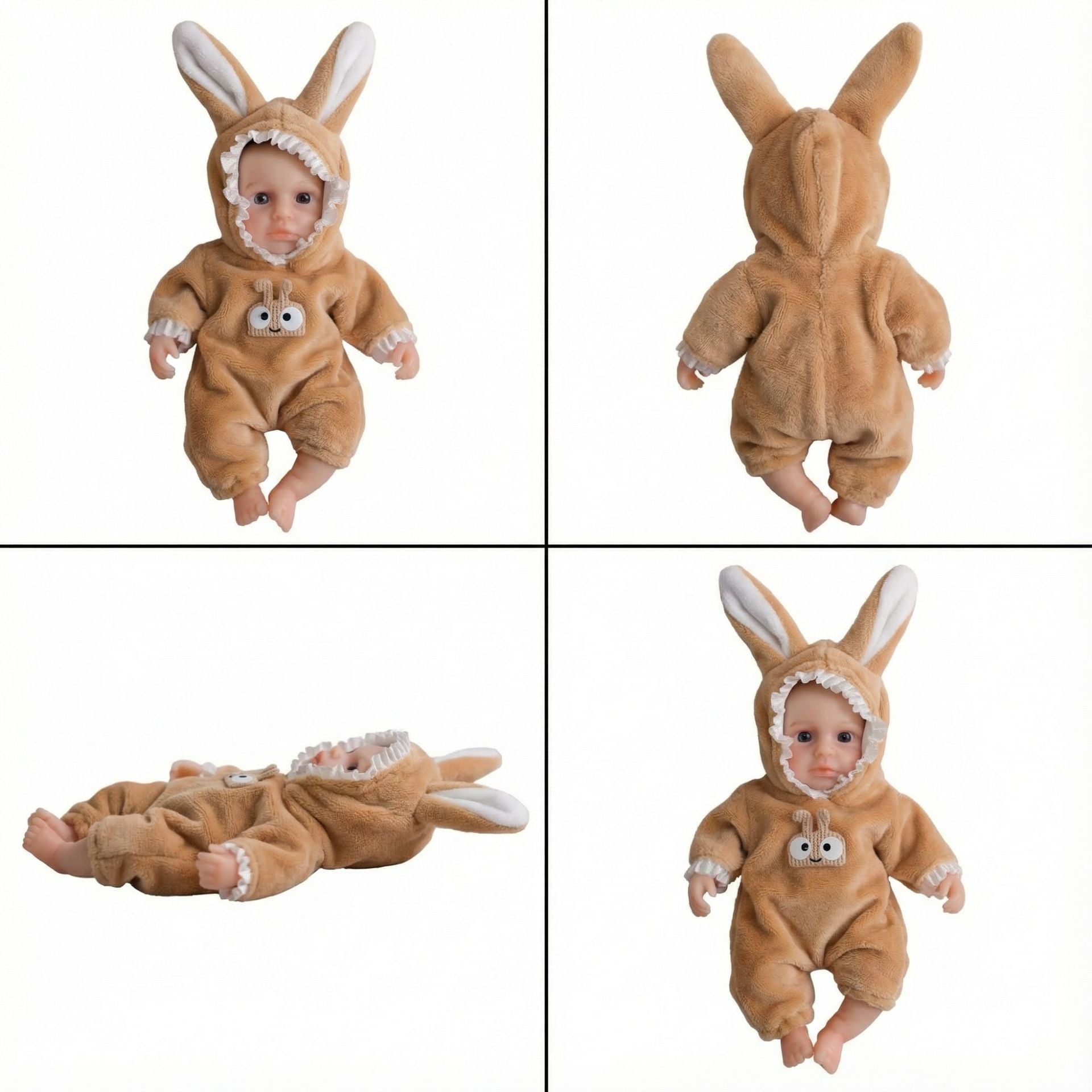 15CM Snail Small Ears Solid Silicone Rebirth Doll