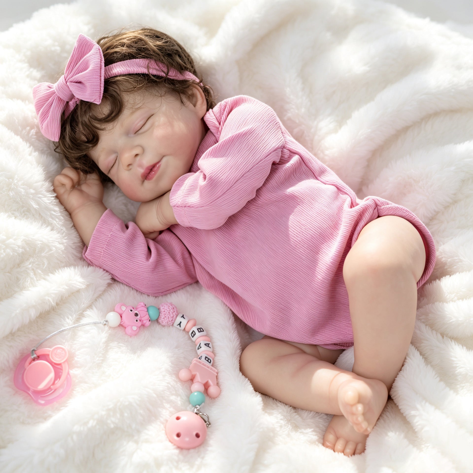 18 Inch Full Vinyl Body Reborn Companion Doll, For Home Display & Interactive Play, Special Memento for Holiday Celebrations and Birthdays