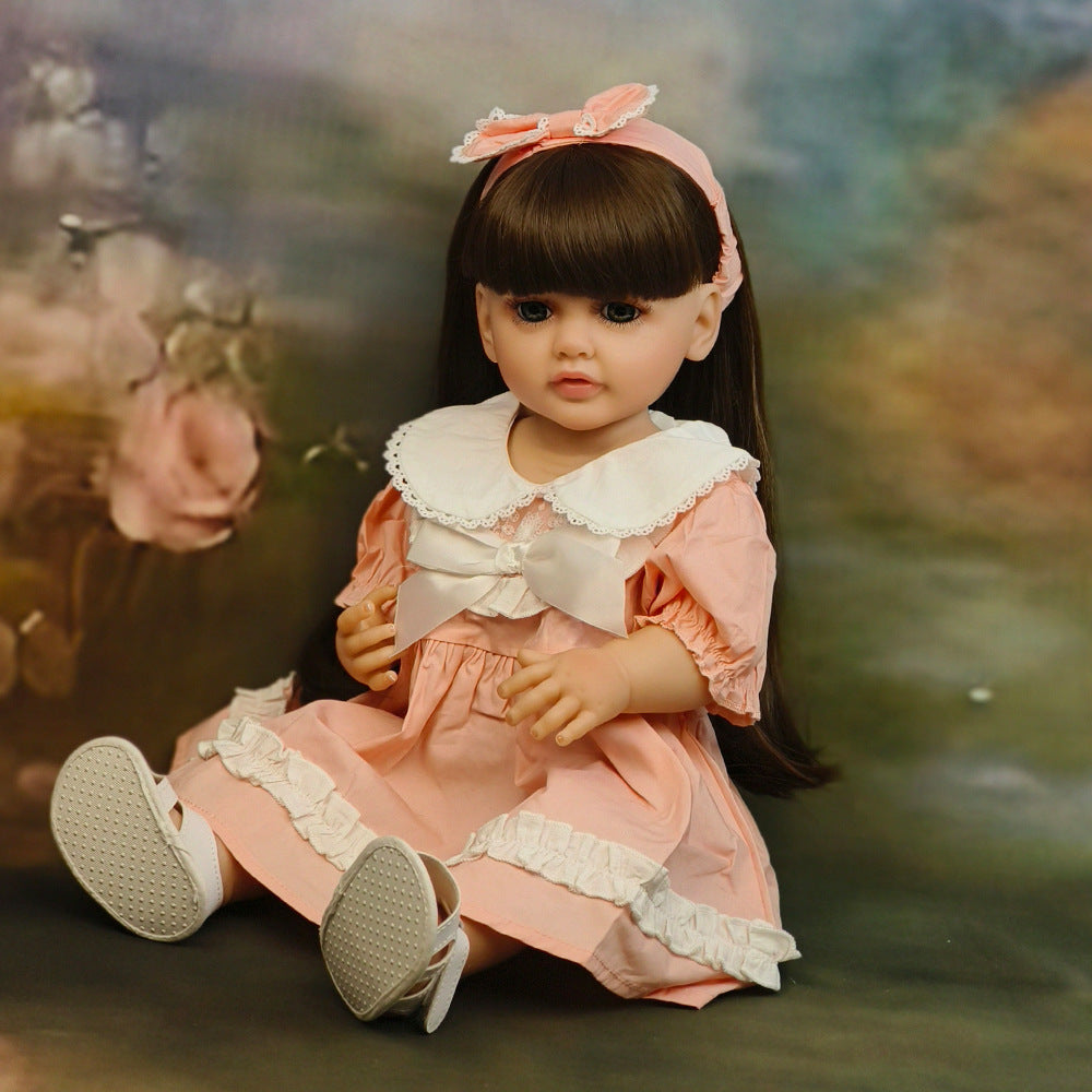 22 Inch with Full Vinyl Sound‑Sensor Reborn Doll, Engaging Companion Play Toy, Perfect Present for Kids & Adult Collectors on Special Days