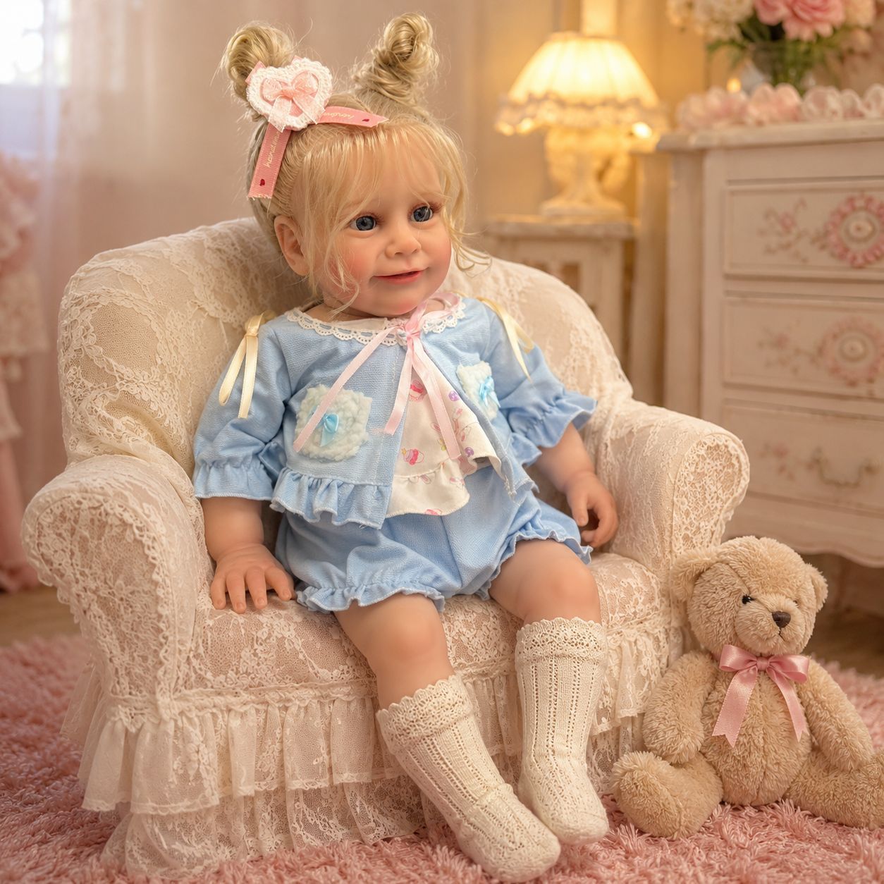 24 Inch with Cloth Body Reborn Style Doll, Thoughtful Keepsake for Birthday Moments and Upcoming Holiday Seasons