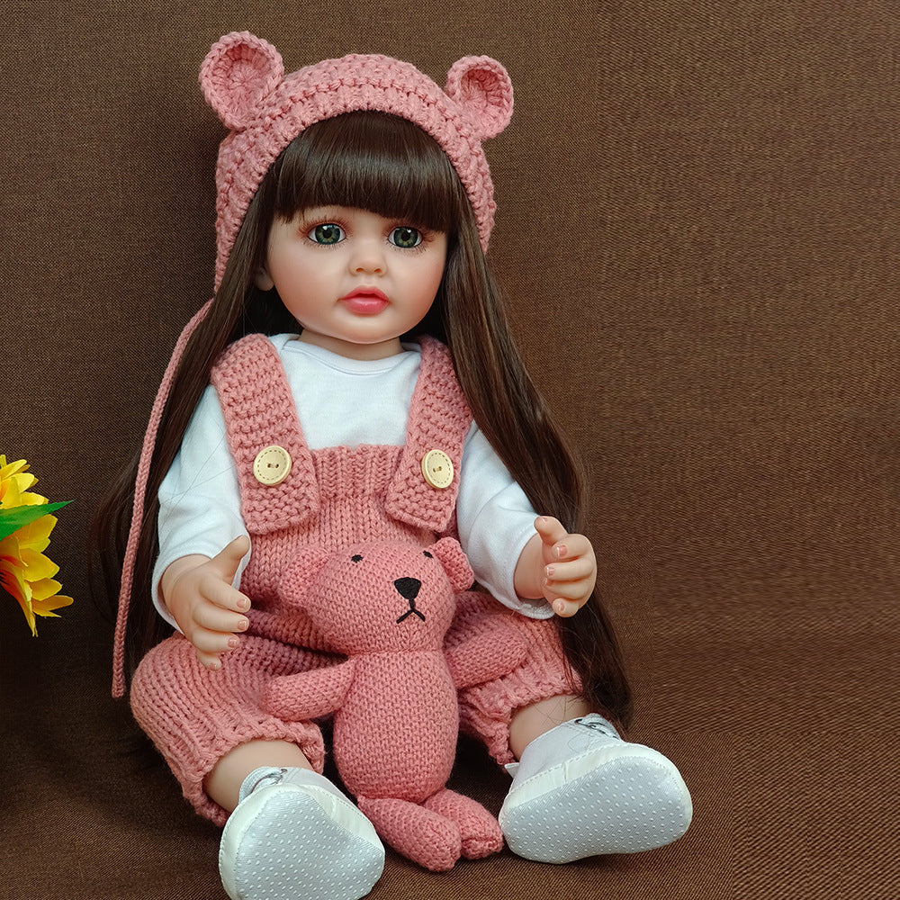22 Inch with Full Vinyl Sound‑Sensor Reborn Doll, Engaging Companion Play Toy, Perfect Present for Kids & Adult Collectors on Special Days