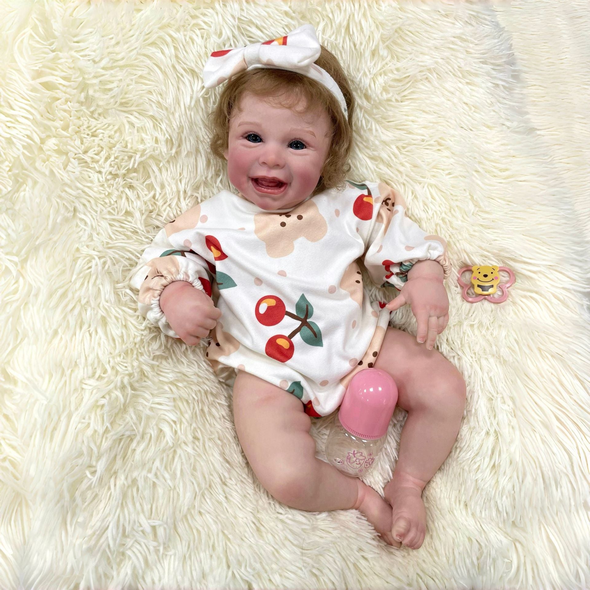 22inch Lifelike Reborn Baby Dolls with Cloth Body Kids Play Toy Gift for Girls