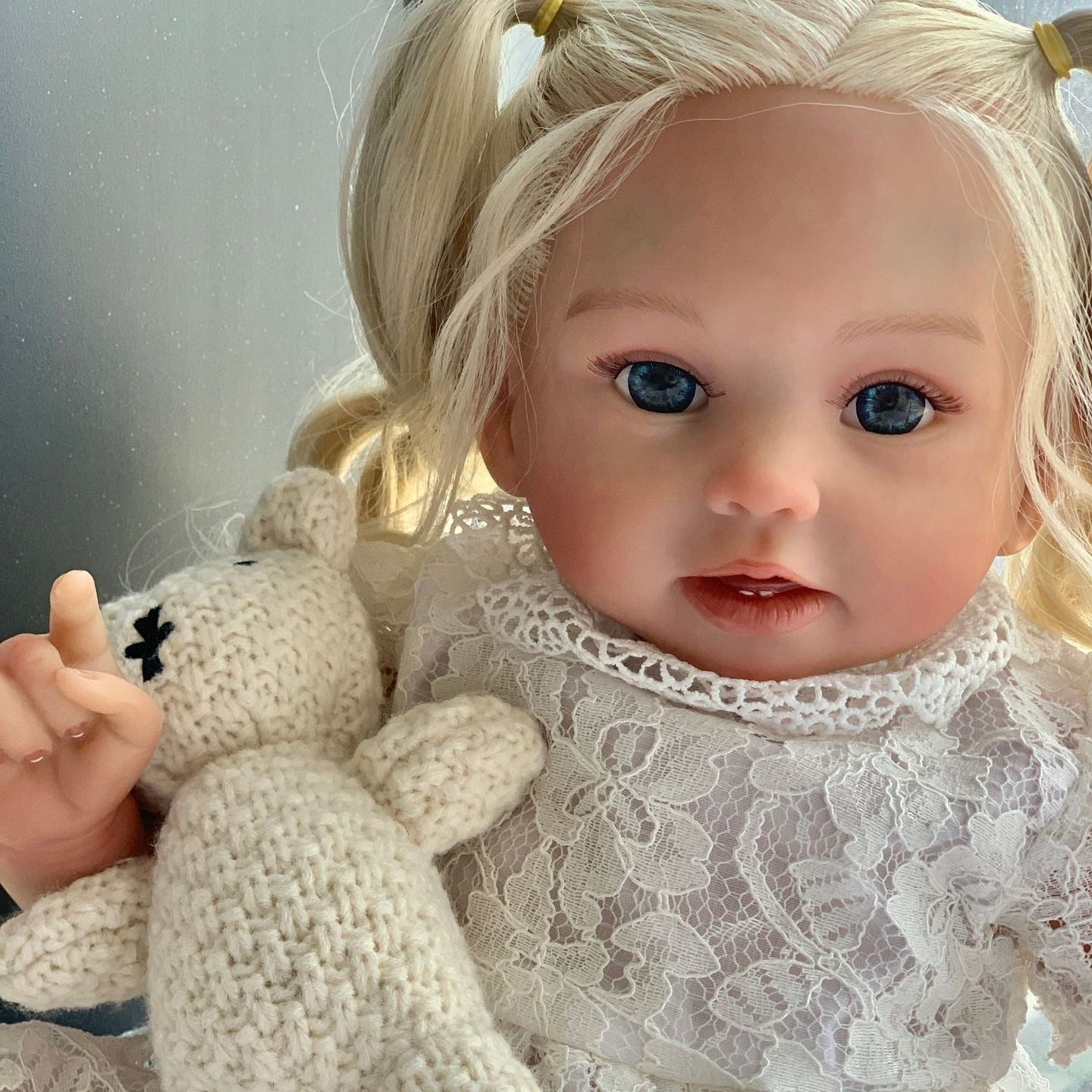 20 Inch with Cloth Body Blonde Reborn Toddler Doll, come with different styles, Birthday & Holiday Companion Gift