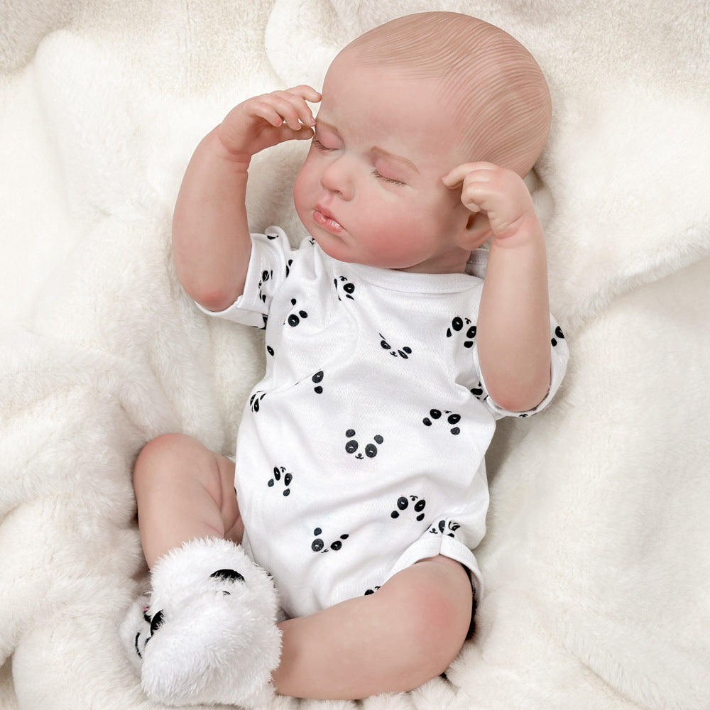 Surprise Your Loved One: 20 Inch Full Vinyl Reborn Sleeping Doll, Authentic Newborn Companion Toy for Birthday