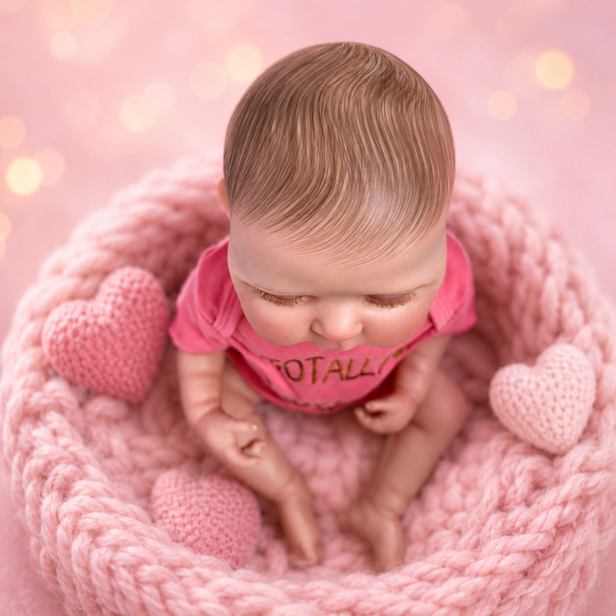 20 Inch Full Vinyl Realistic Sleeping Doll, Delicate Baby‑Like Details, Ideal Keepsake for Kids and Adult Doll Collectors