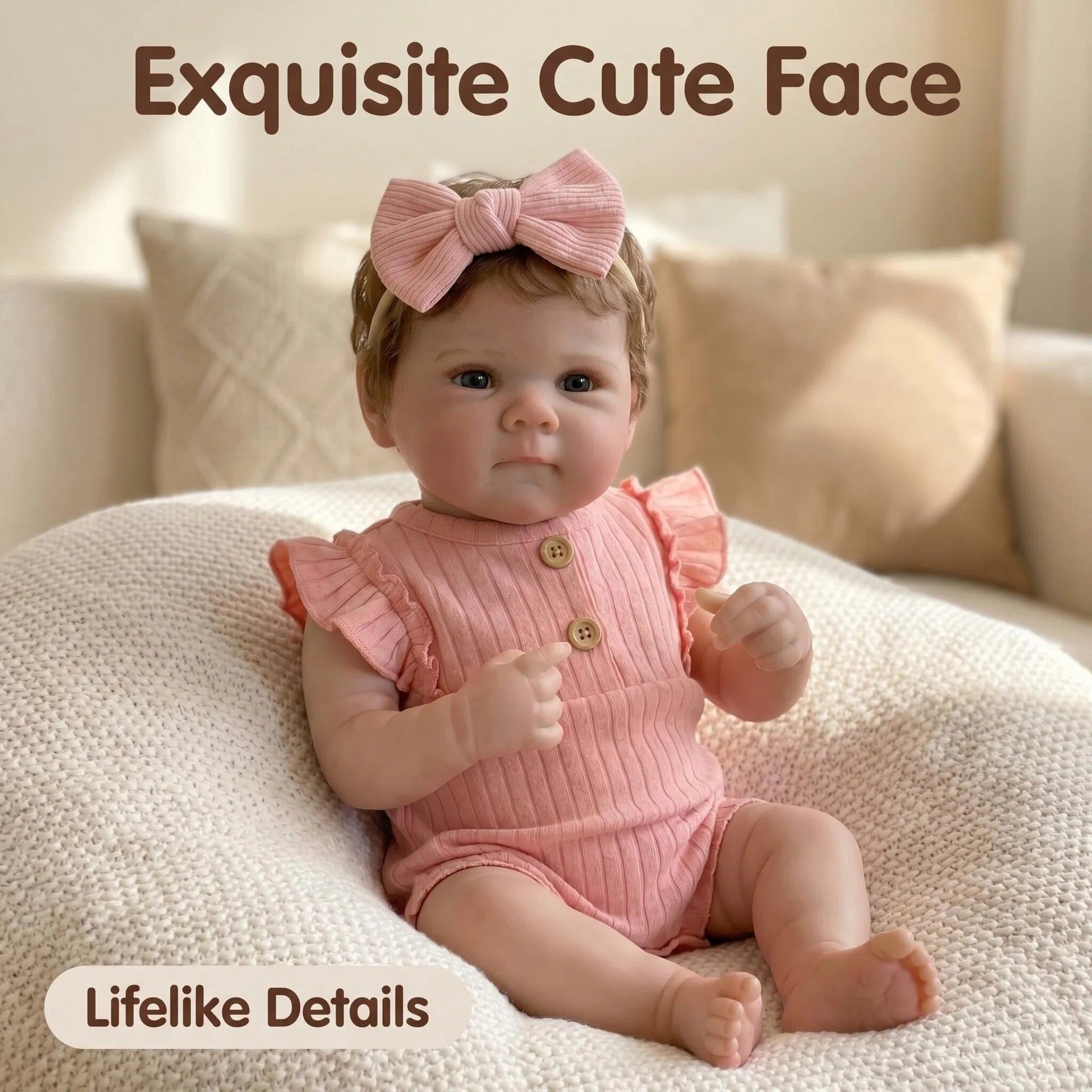 18 inch with full vinyl reborn doll pairs well with holiday gift boxes, perfect for surprising daughters, granddaughters or doll lovers on birthdays and major western holidays