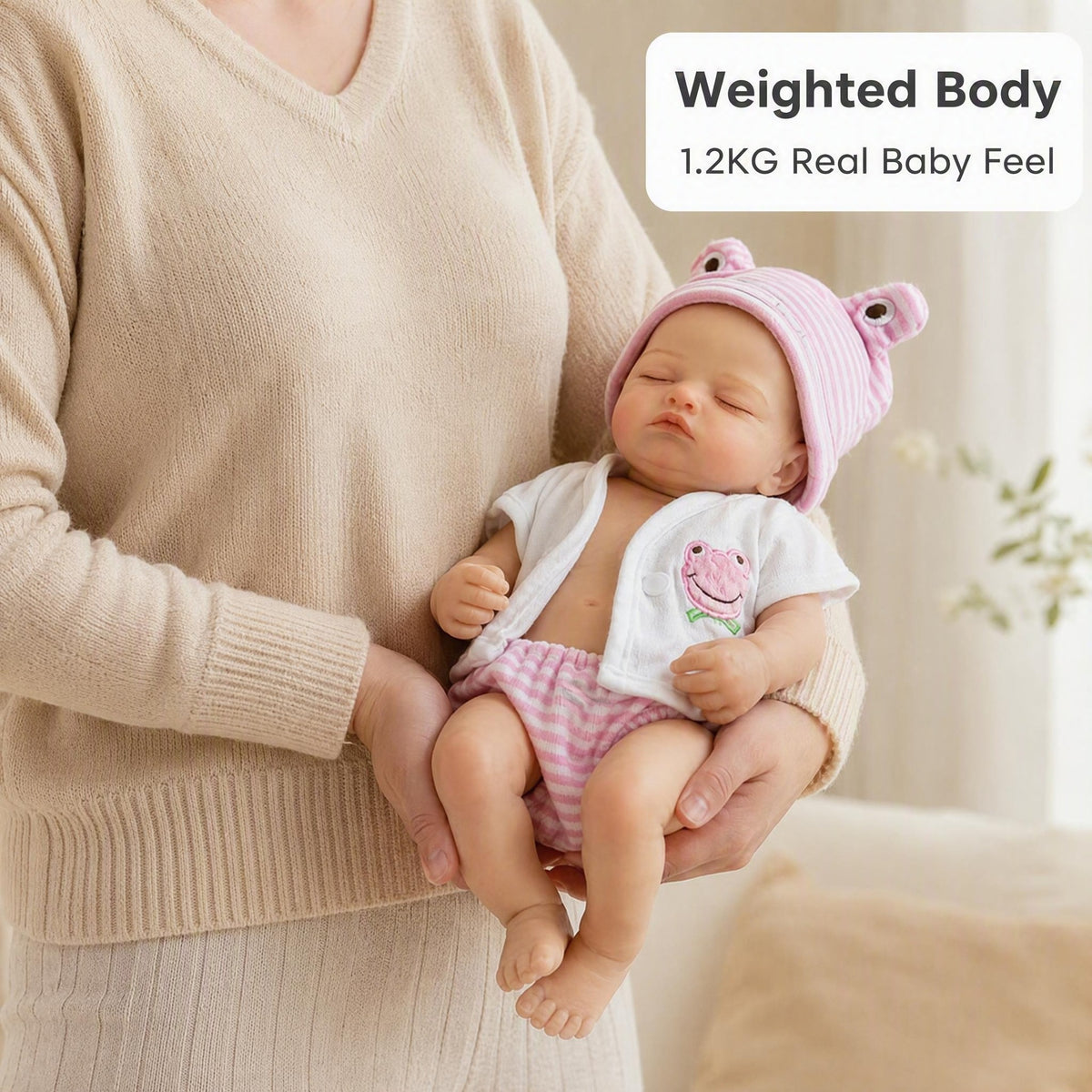 13 inch Reborn Baby Dolls Silicone Full Body Girl Lifelike Handmade Painted Dolls Silicone Reborn Babies for Kids