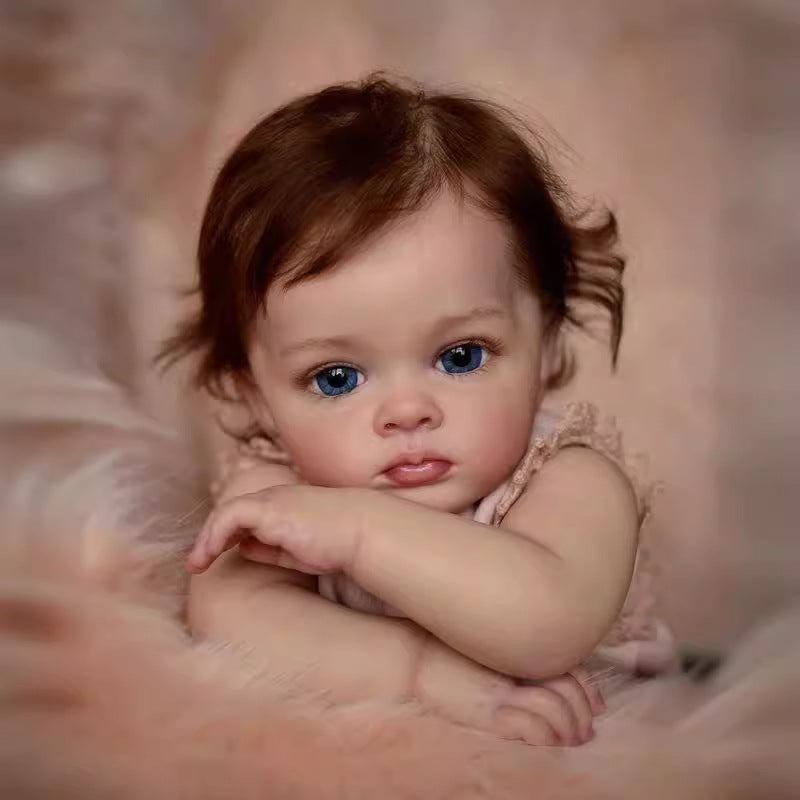 22inch Reborn Newborn Baby Dolls Real Look Toddler with Full vinyl Body Girl for gifts
