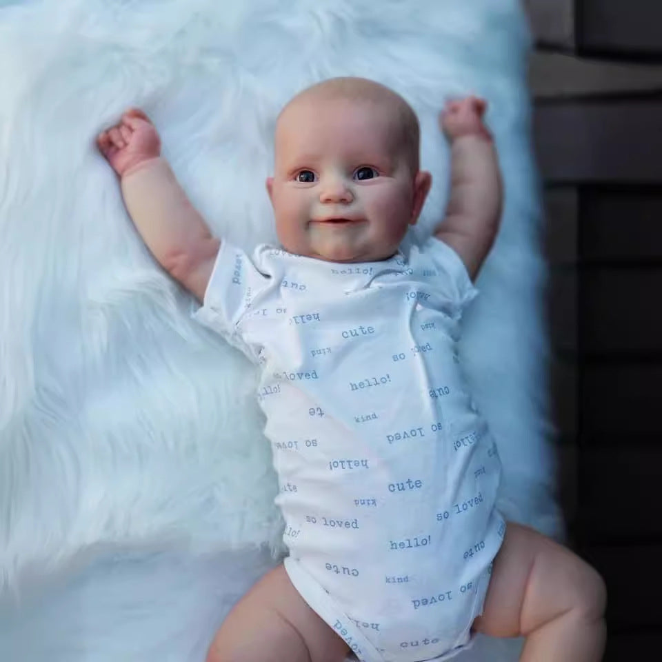 24inch High Quality Large Baby Reborn Dolls with Cloth Body Cute and Realistic Real Baby for gifts
