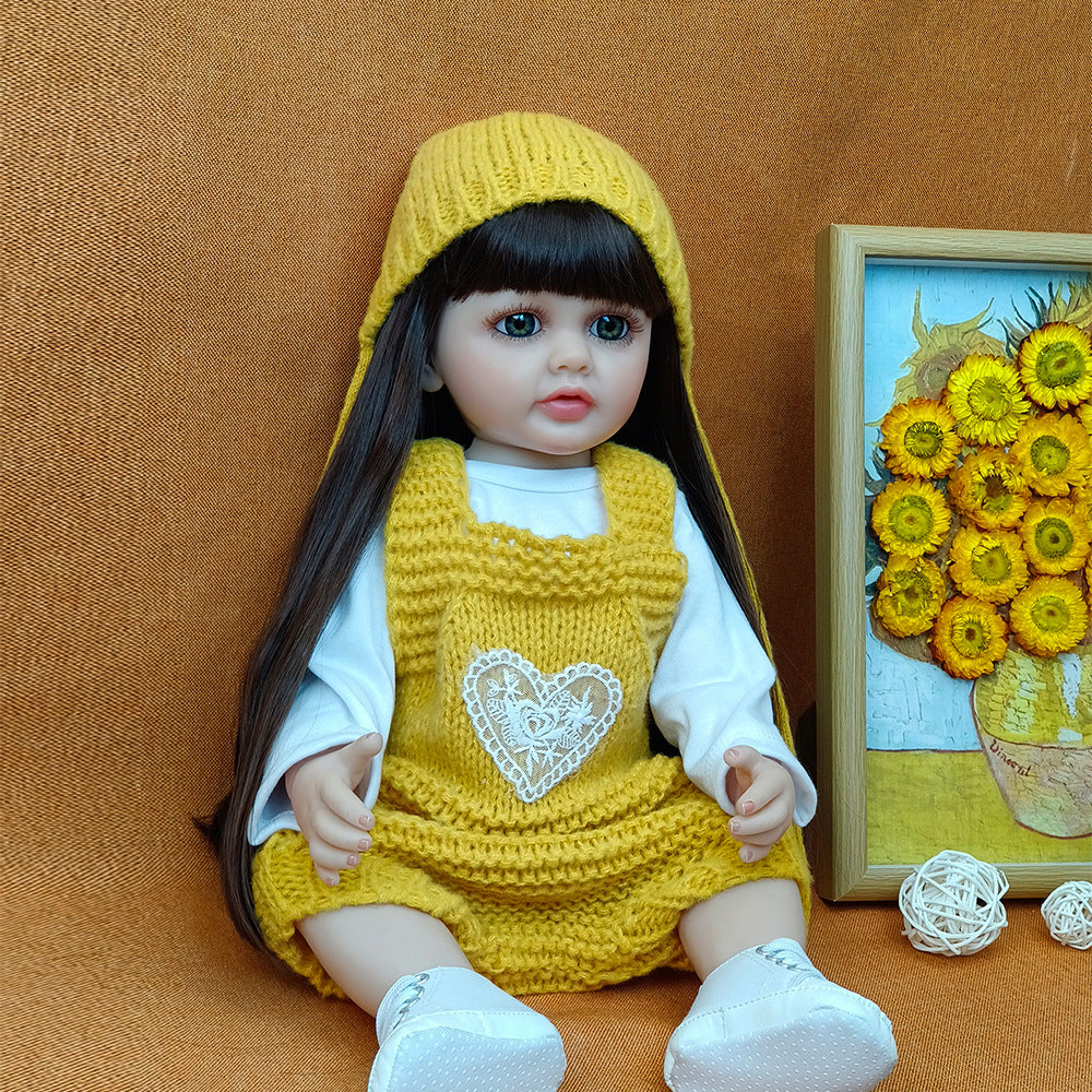 22 Inch with Full Vinyl Sound‑Sensor Reborn Doll, Engaging Companion Play Toy, Perfect Present for Kids & Adult Collectors on Special Days