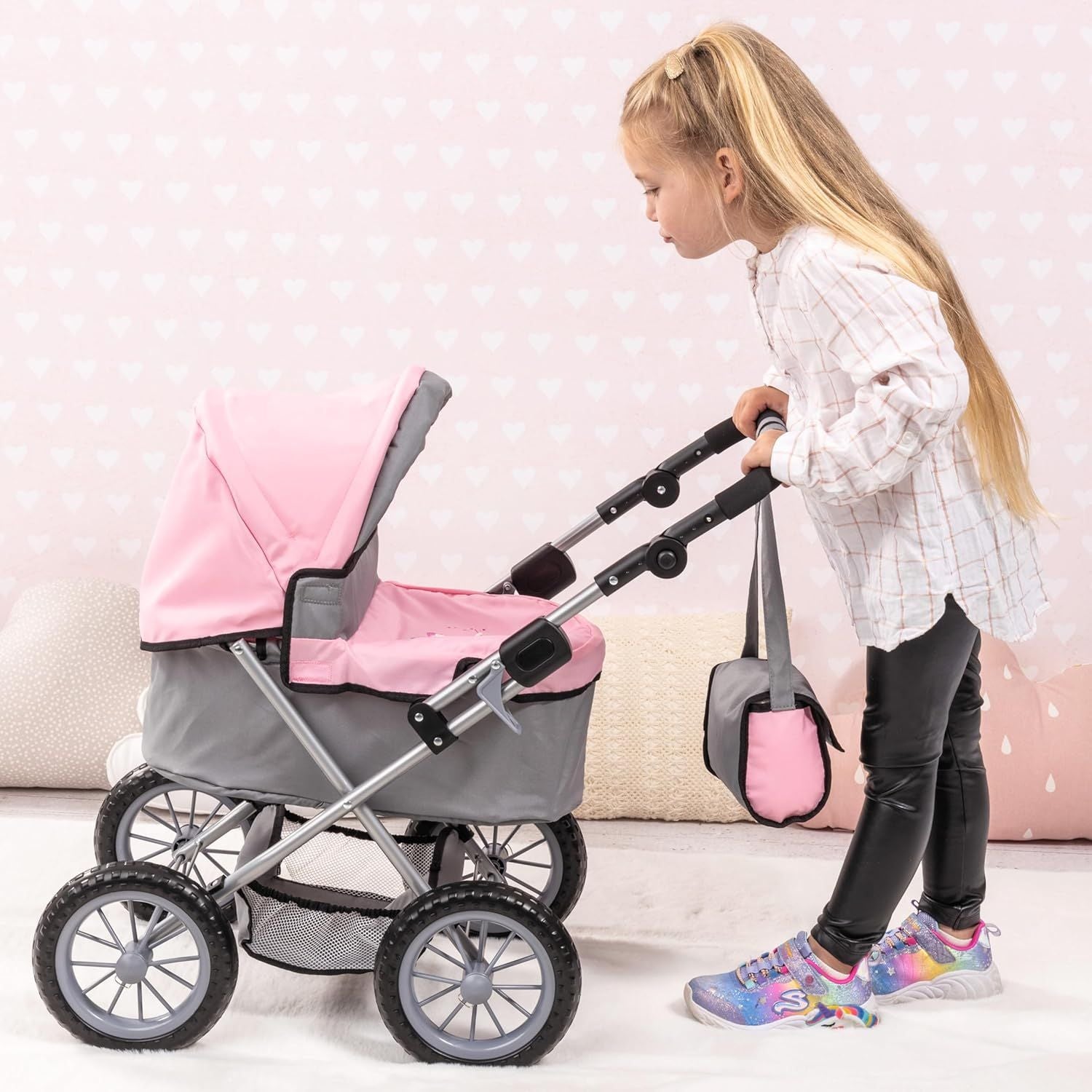 Simulated Rebirth Doll Toy Playhouse Stroller - A Holiday Gift for Children