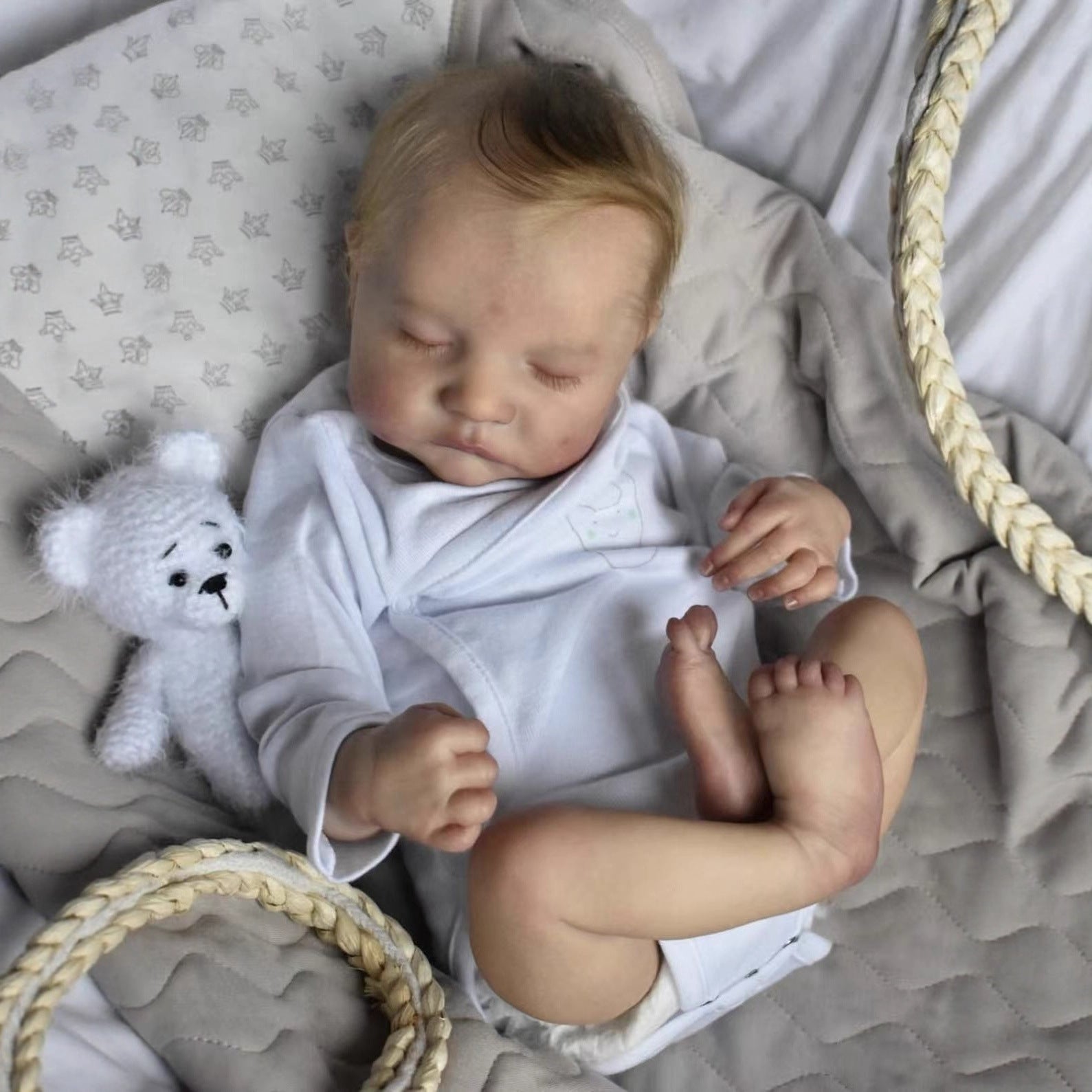 48cm Simulated Baby Full Vinyl Rebirth Doll 3D Skin children's gift