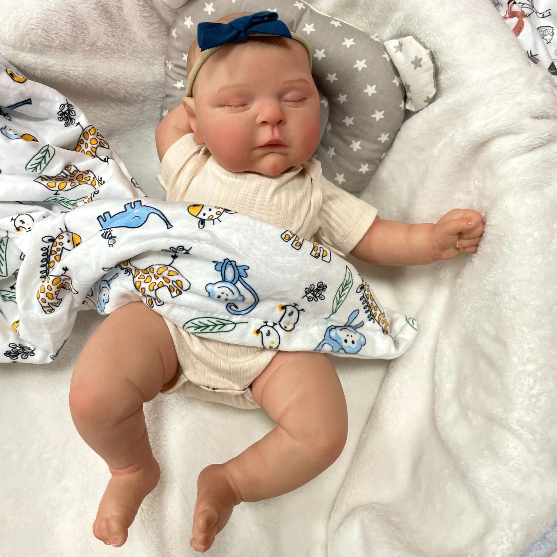20Inch Reborn Baby Dolls with Cloth Body Handmade Newborn Style Doll Toy for Girls
