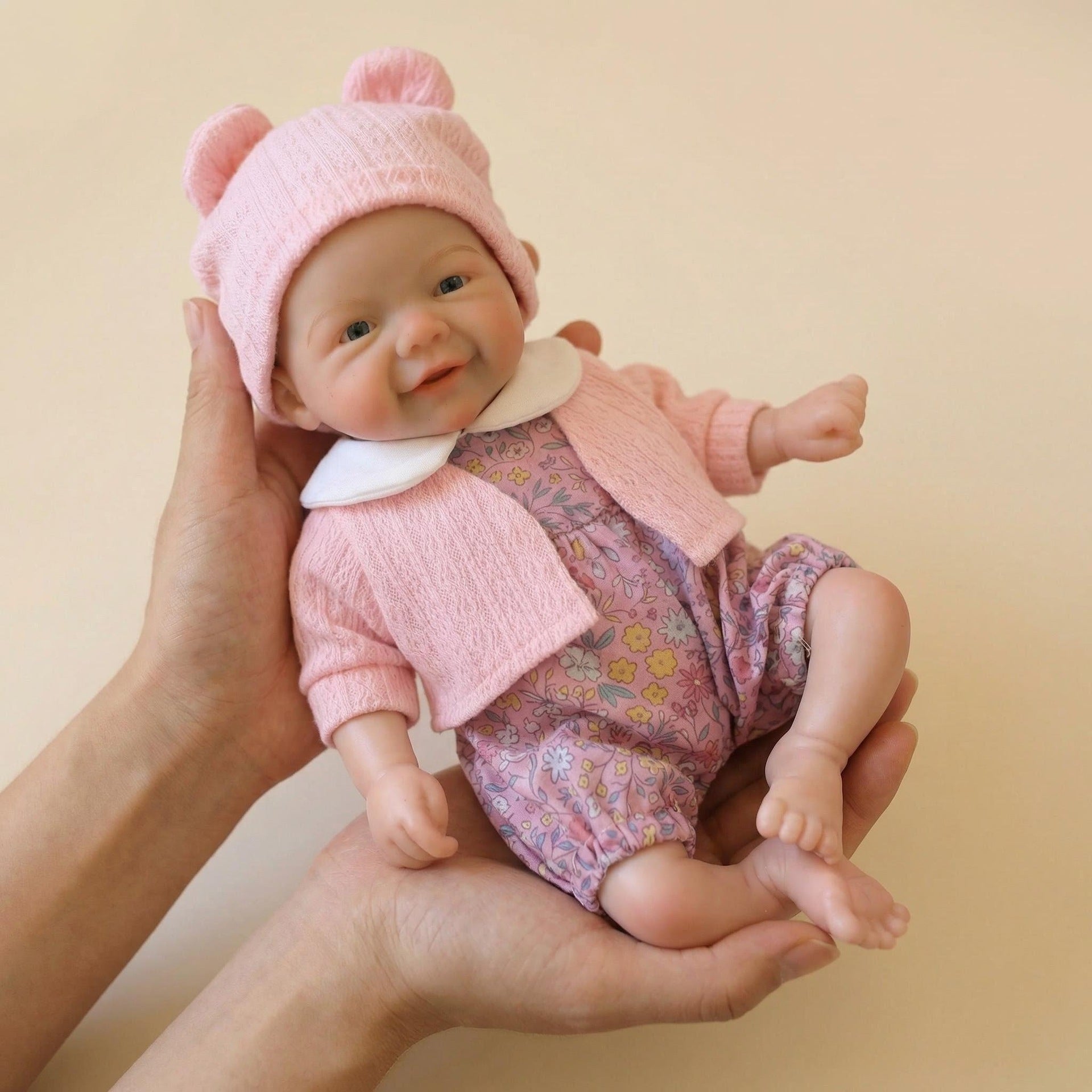 12 inch one-piece floral costume simulation doll Silicone Rebirth Doll
