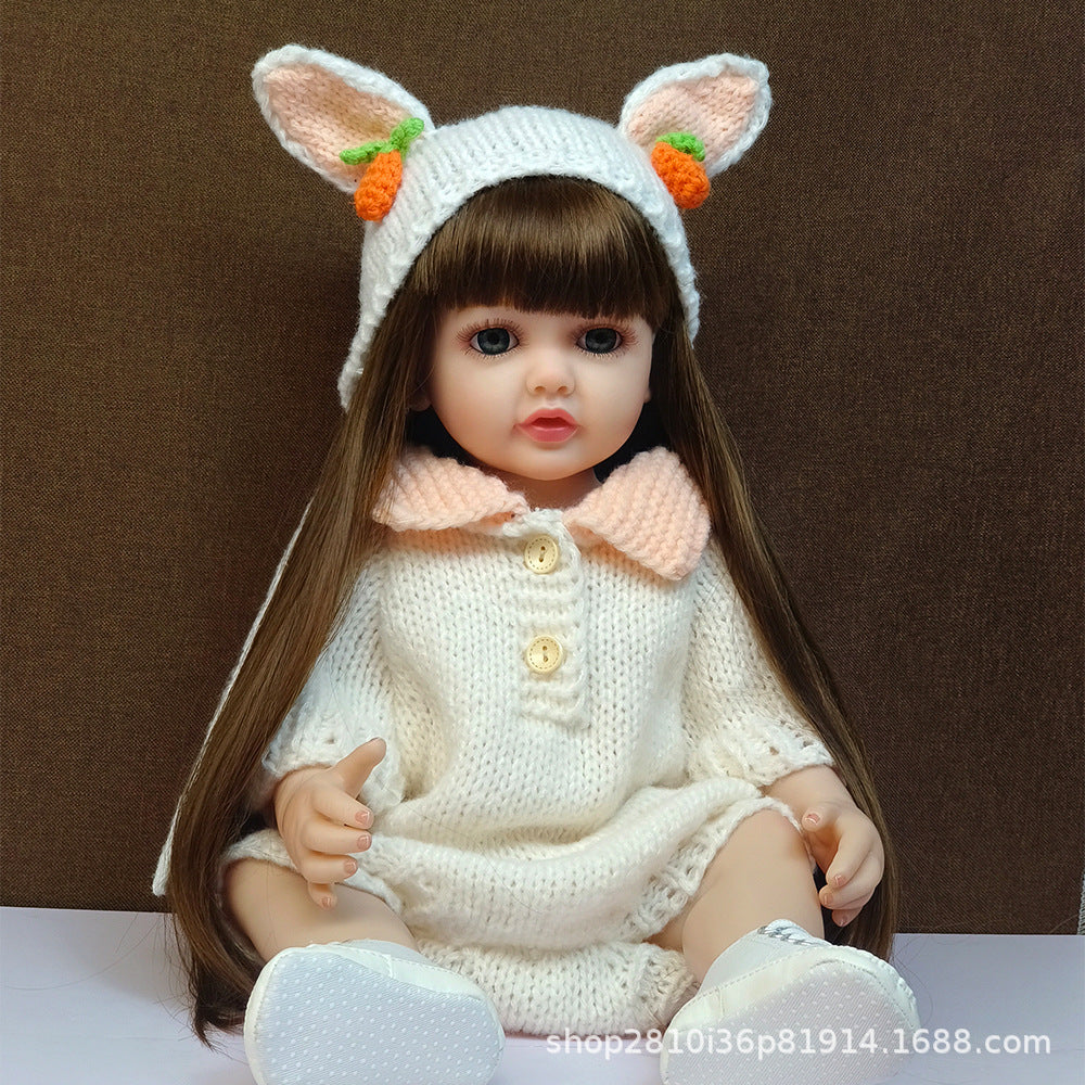22 Inch with Full Vinyl Sound‑Sensor Reborn Doll, Engaging Companion Play Toy, Perfect Present for Kids & Adult Collectors on Special Days