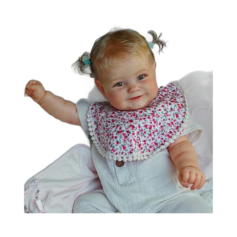 24inch Reborn Doll Cloth Body Lifelike with Visible Veins Real Doll for gifts