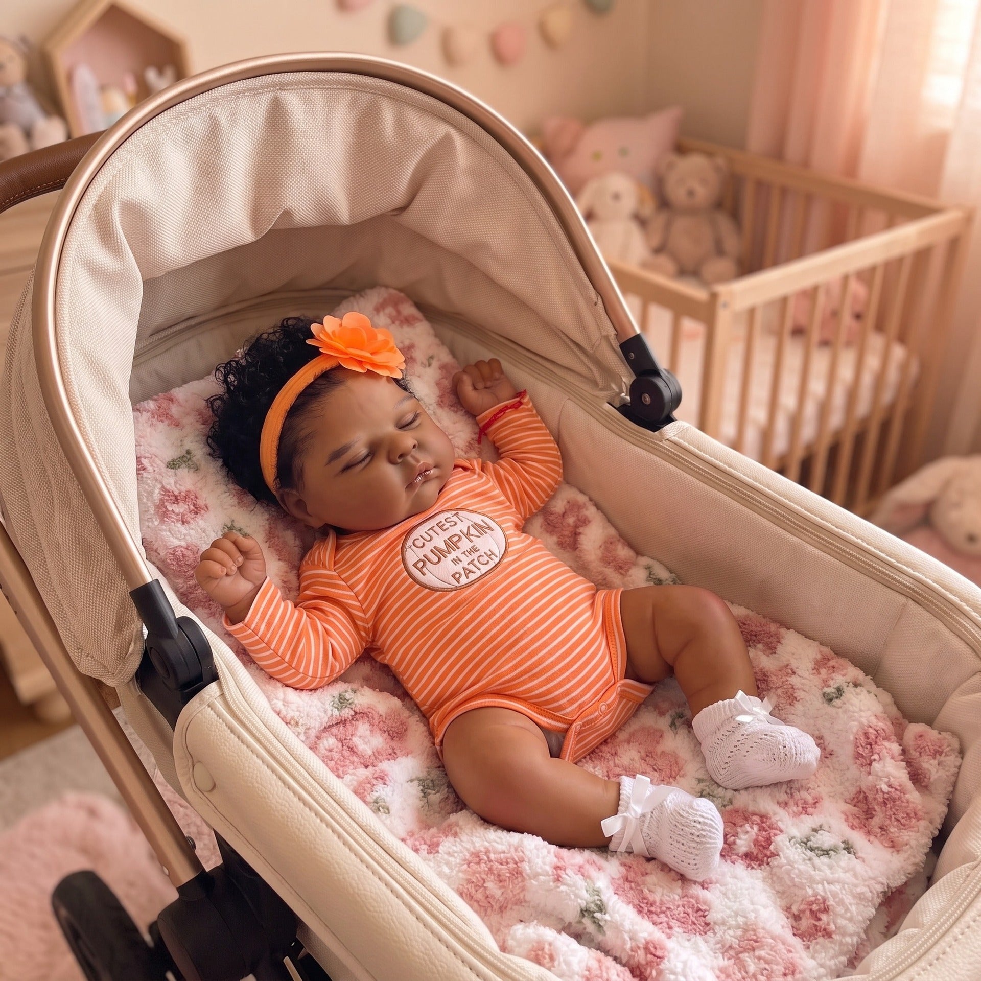 19 Inch with Soft Cloth Body Reborn Baby, Practical gift for birthdays, Halloween and western holidays