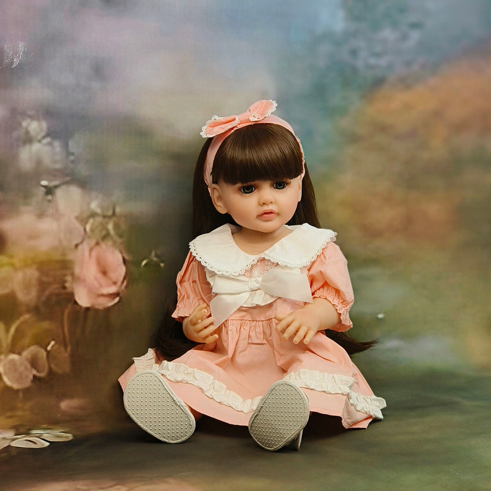 22 Inch with Full Vinyl Sound‑Sensor Reborn Doll, Engaging Companion Play Toy, Perfect Present for Kids & Adult Collectors on Special Days